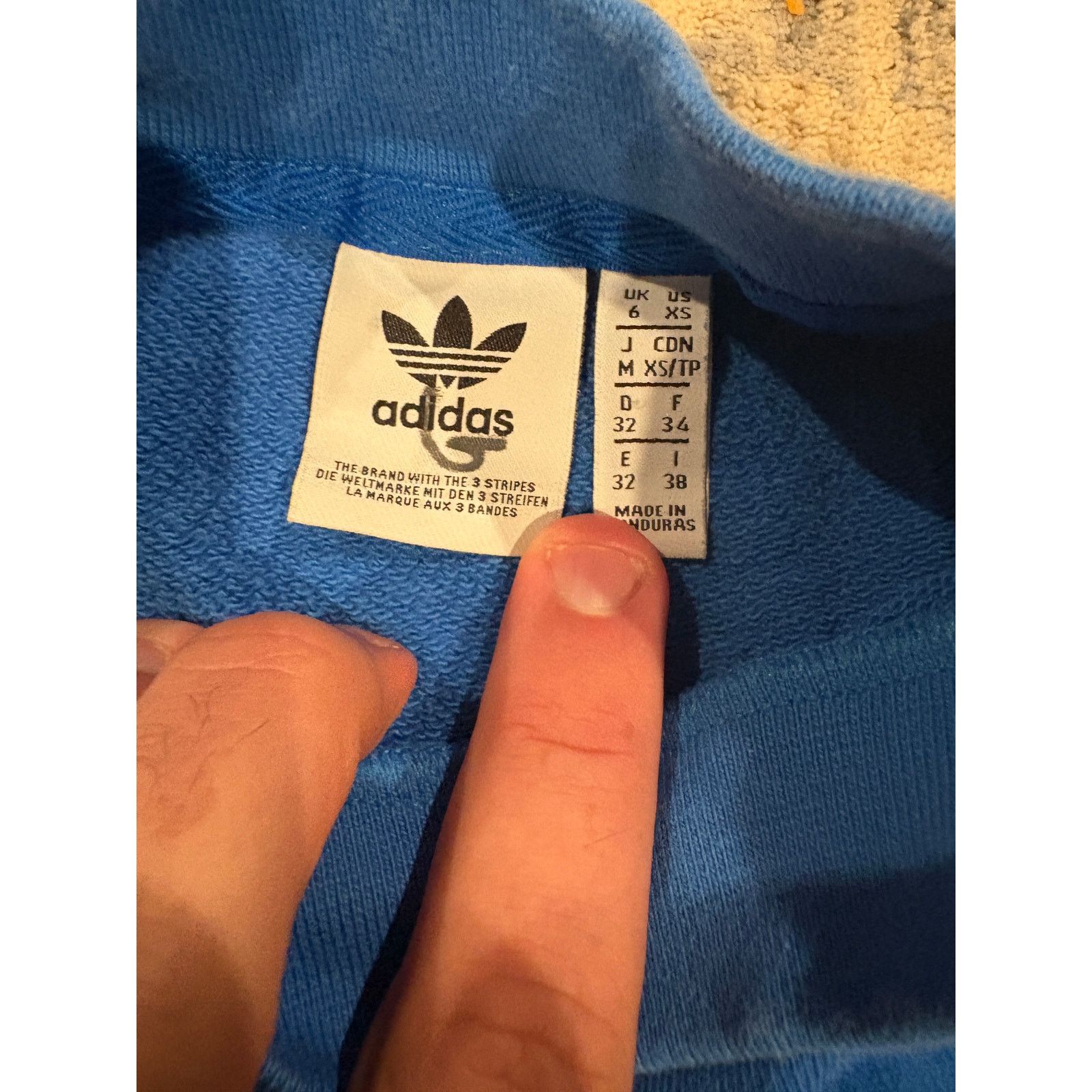 Adidas Adidas Originals Blue Sweatshirt Women’s XS Crew Pullover Size XS / US 0-2 / IT 36-38 - 2 Thumbnail