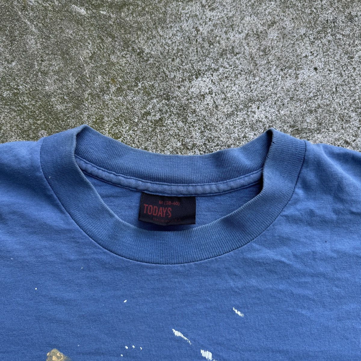 Vintage 90s Thrashed Faded Distressed Pocket Tee ERD Grunge Size US M / EU 48-50 / 2 - 3 Thumbnail