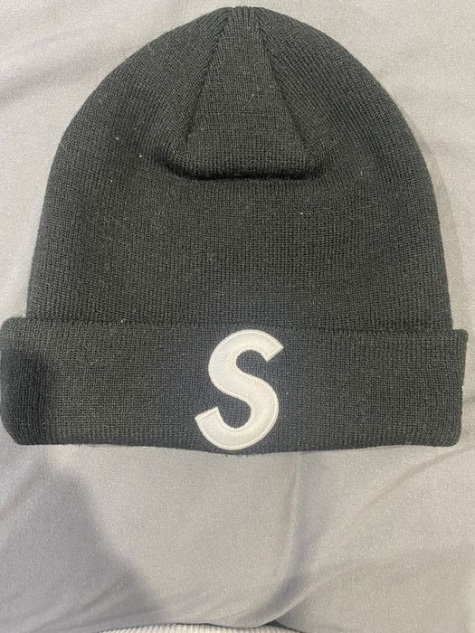 Supreme Supreme new era S logo beanie black | Grailed