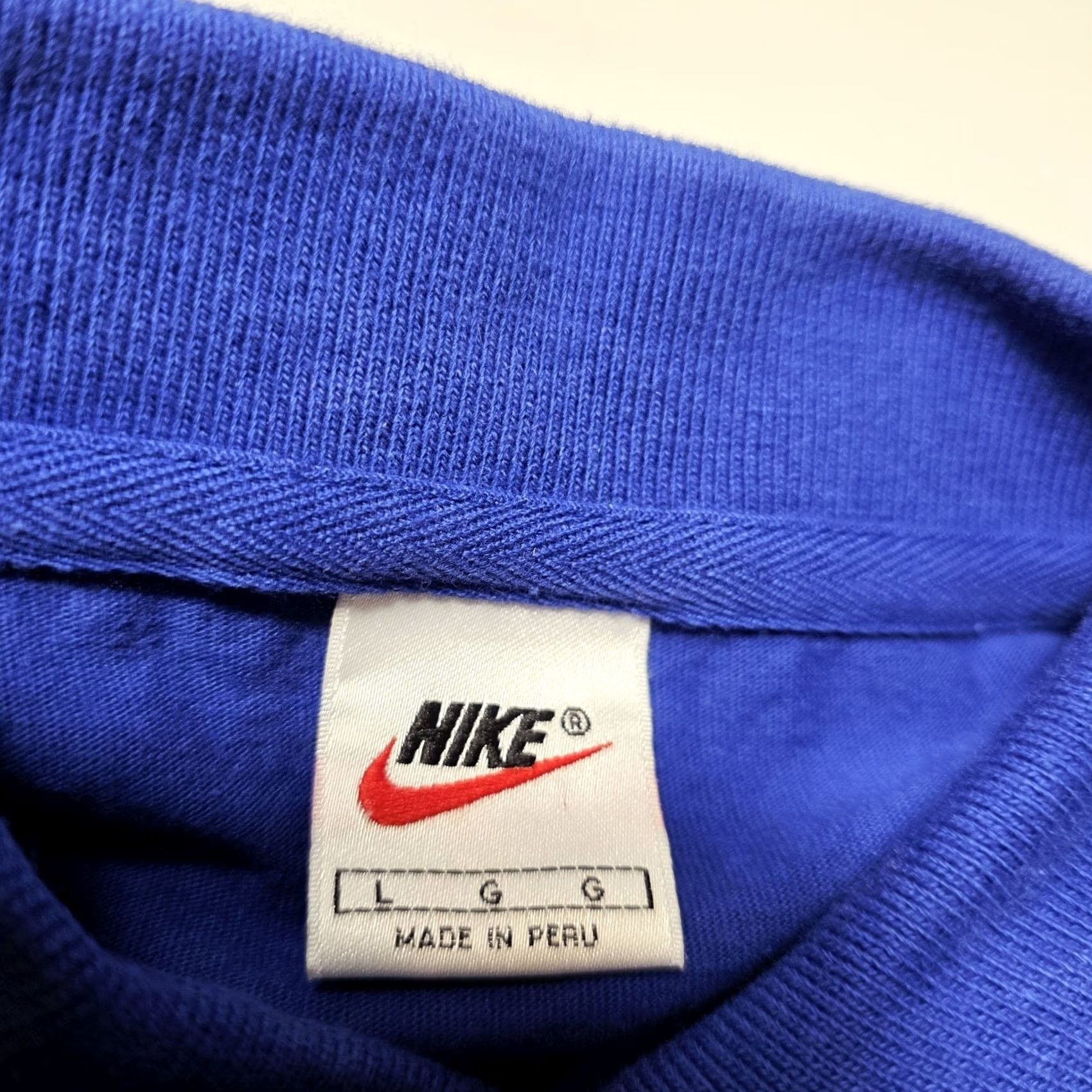Nike VINTAGE Nike Royal Blue Polo Shirt Men L Embroidered 90s Golf White Tag Size US L / EU 52-54 / 3 - 4 Thumbnail