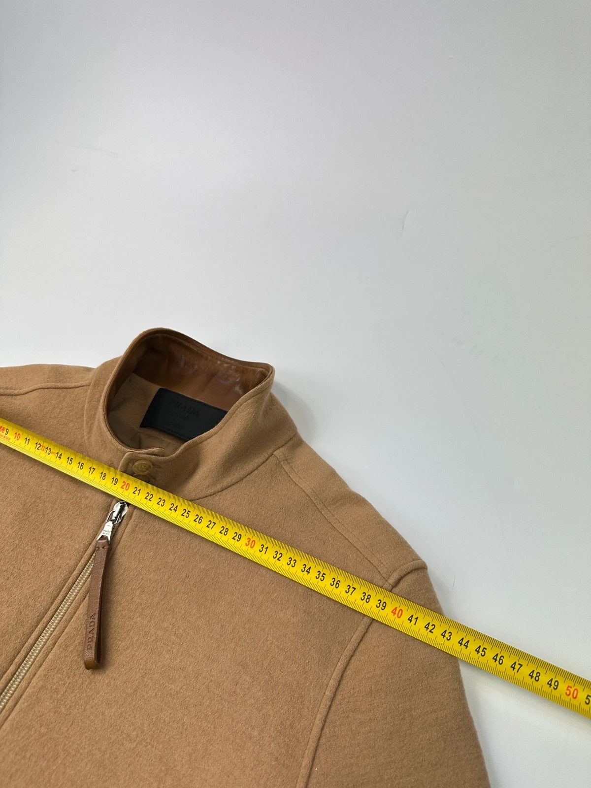 Prada Prada Milano FW2000 Beige Brown Wool & Leather Bomber Jacket Size US M / EU 48-50 / 2 - 18 Thumbnail