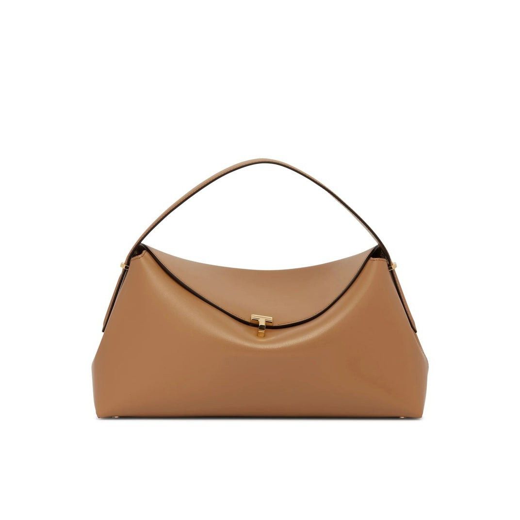 Toteme TOTEME T-lock Camel Leather Top Handle Bag New & Authentic Size ONE SIZE - 1 Thumbnail
