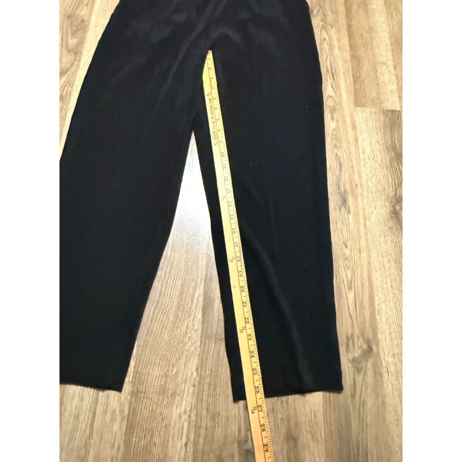 Vintage Briggs Pants, Women's Size 10 Petite Black Straight Leg Pull On Size 32" / US 10 / IT 46 - 7 Thumbnail