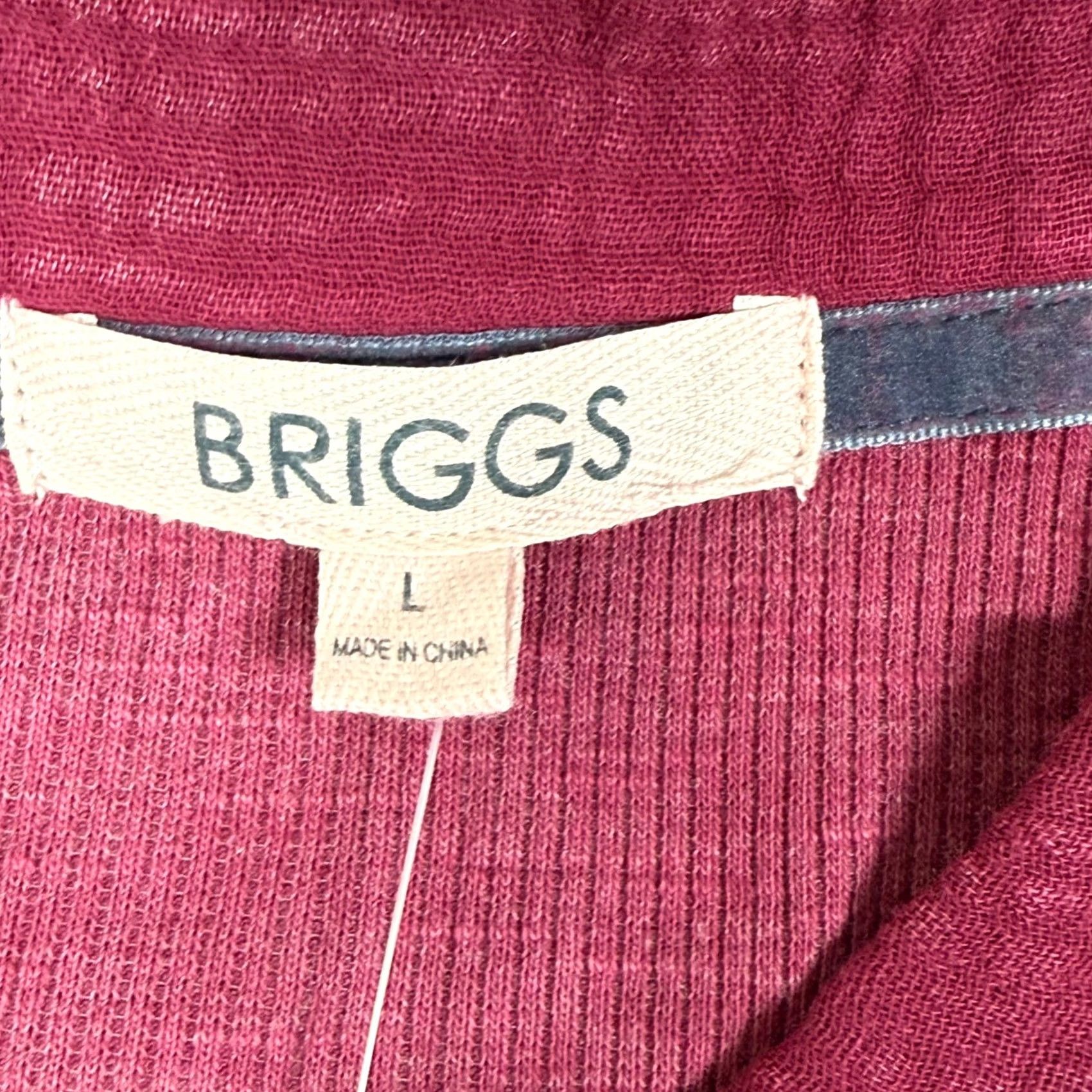 Vintage BRIGGS Button-Up Shirt Waffle Knit Long Sleeve Pink Women Regular Large Adult Womens Shacket Thermal Pockets Size L / US 10 / IT 46 - 3 Thumbnail