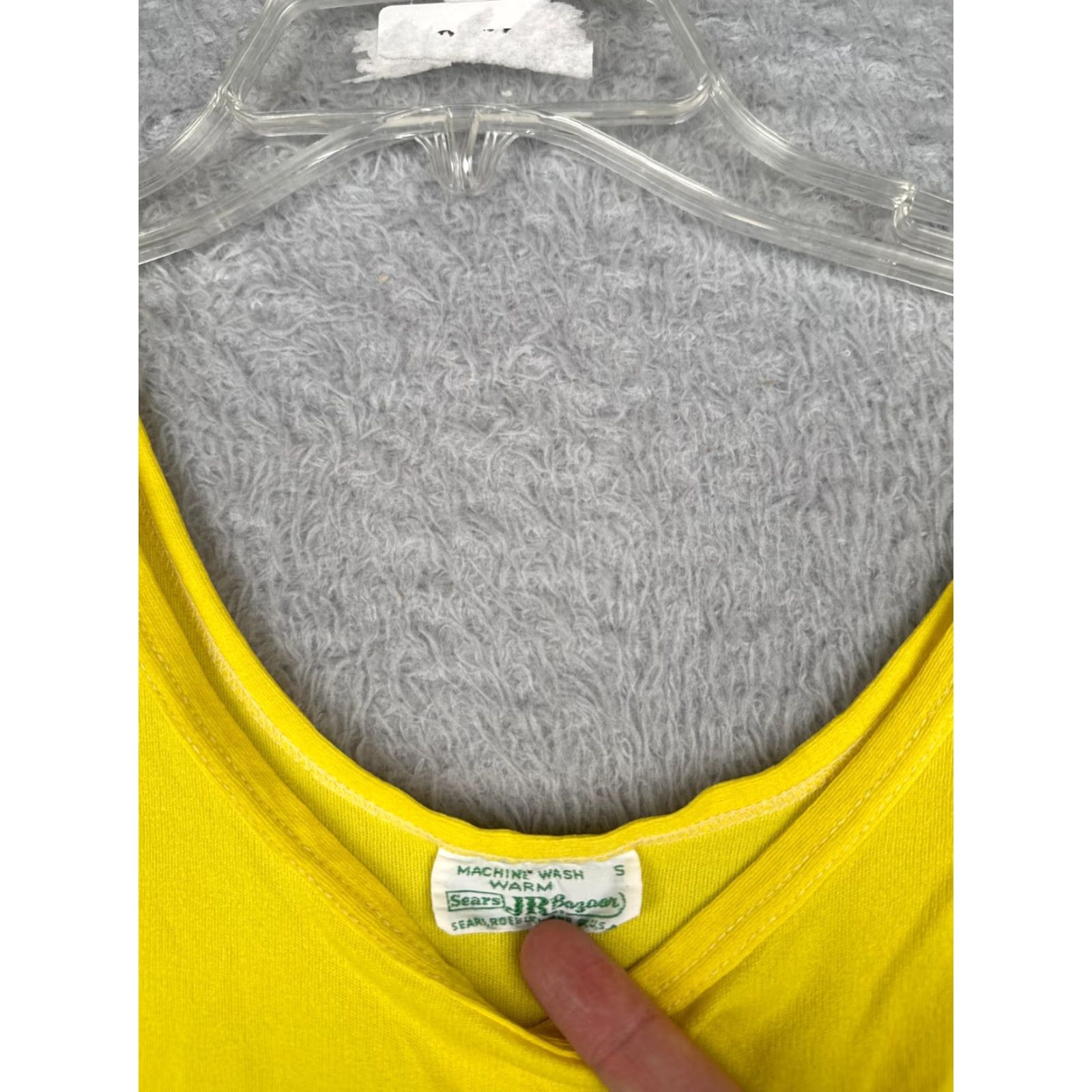 Sears VINTAGE Sears Shirt Womens Small Yellow JR Bazaar 60's 70's Roebuck US Made Size S / US 4 / IT 40 - 6 Thumbnail