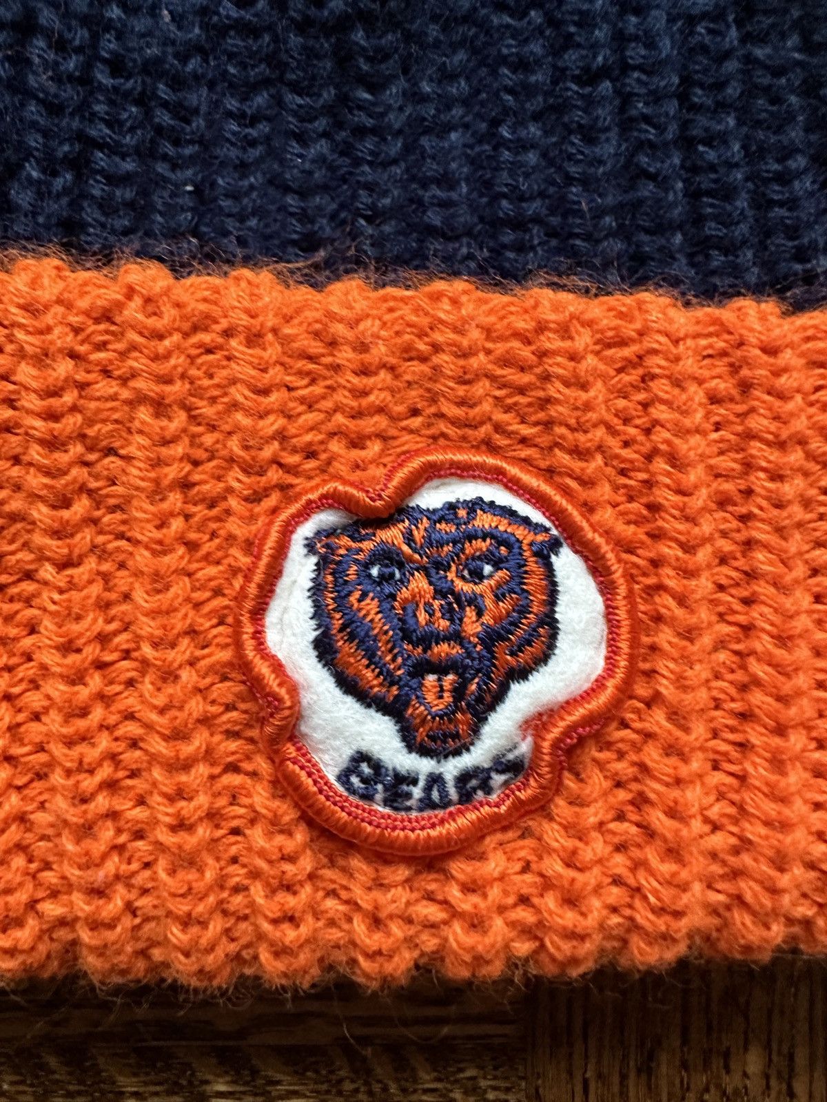Vintage Vintage Chicago Bears Pom Beanie Size ONE SIZE - 2 Thumbnail