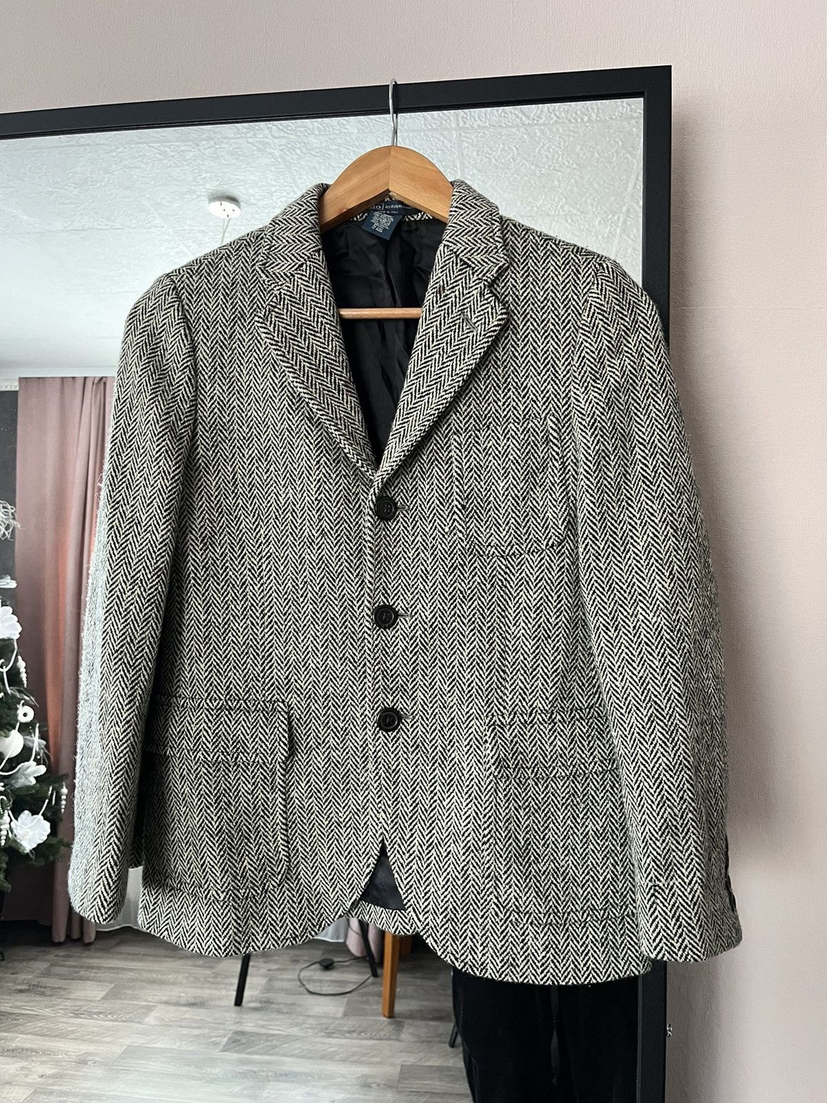 Polo Ralph Lauren Vintage Polo Ralph Lauren Blazer Jacket Wool Herringbone Size XL / US 12-14 / IT 48-50 - 1 Thumbnail