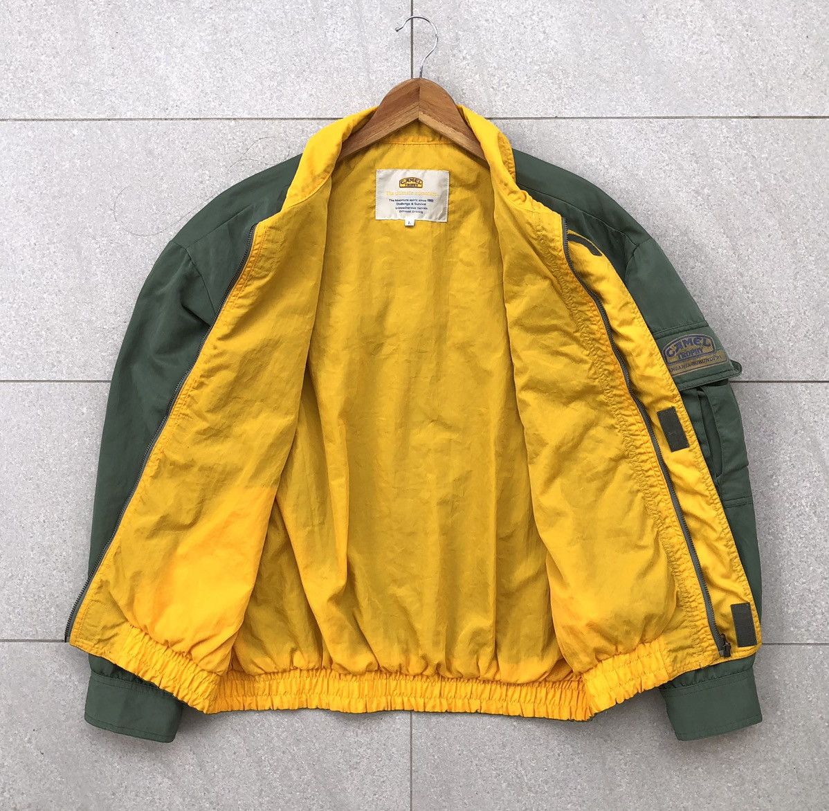 Vintage Vintage 1980 CAMEL TROPHY Reversible Bomber Jacket Size US L / EU 52-54 / 3 - 7 Thumbnail