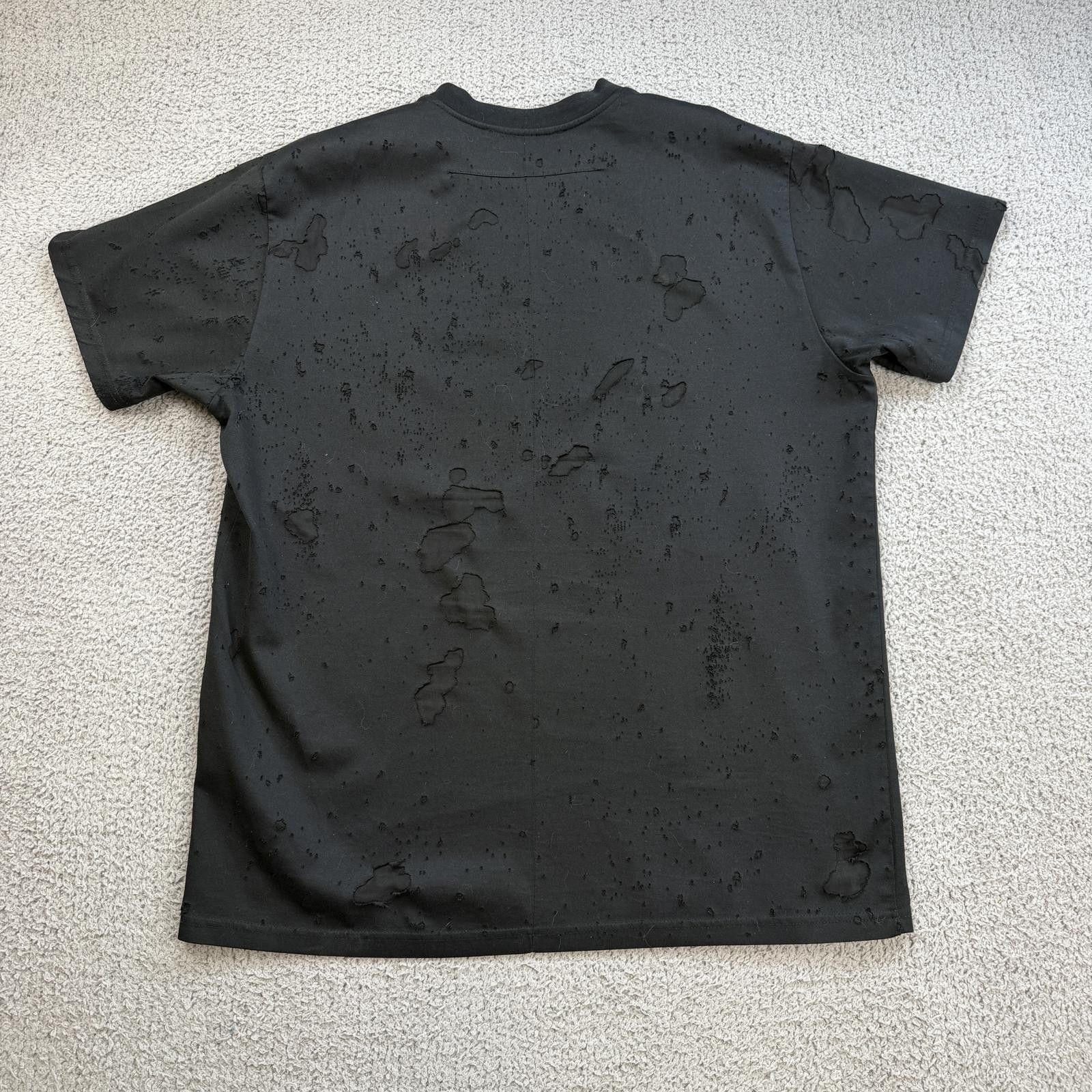Givenchy Givenchy Paris Distressed Logo T Shirt Black Oversized S Size US S / EU 44-46 / 1 - 2 Thumbnail
