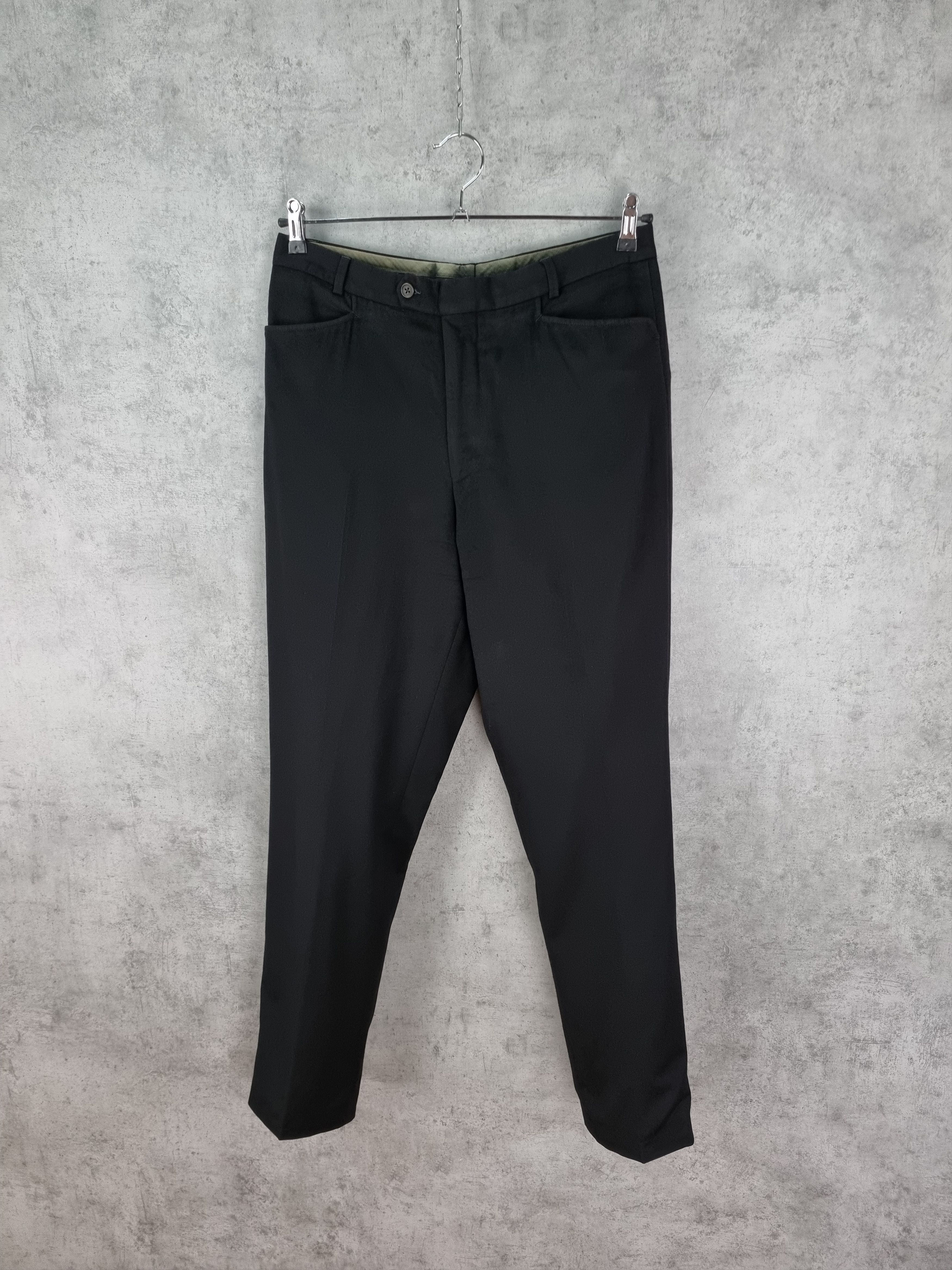 Velour × Vintage × Yves Saint Laurent 100% Viscose Soft Velour Vintage Suit Pants Size US 34 / EU 50 - 1 Thumbnail