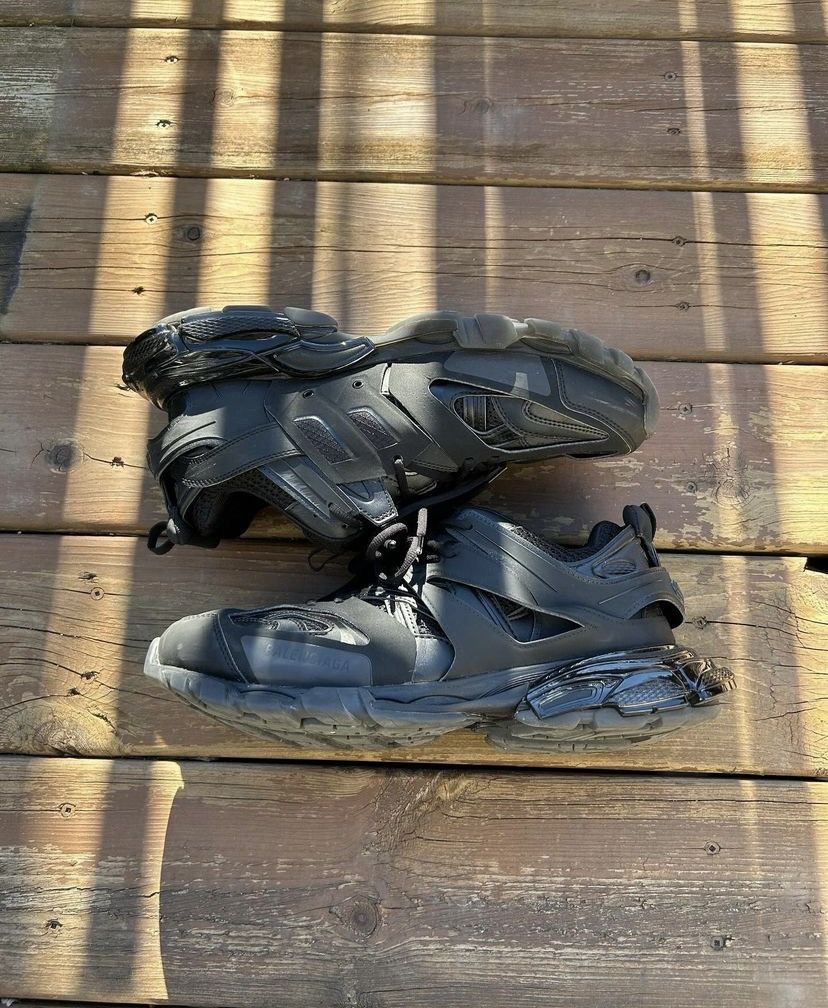 image of Balenciaga Track All Black Shoes, Men's (Size 12)