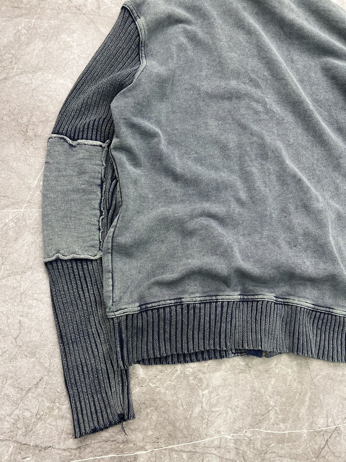 14th Addiction × Diesel × Japanese Brand AvantGarde Style FADED DISTRESSED SWEATER Junya Watanabe Size US XL / EU 56 / 4 - 10 Thumbnail