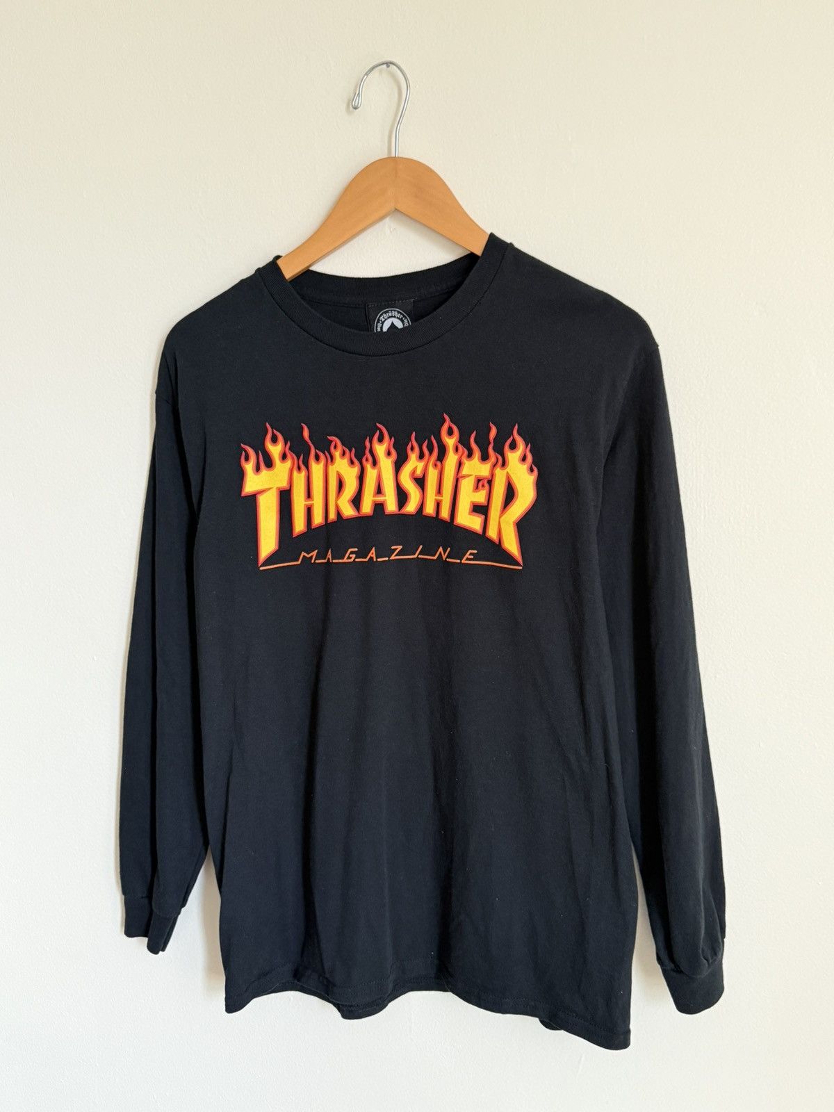Thrasher Thrasher Men Black Flame Logo Long Sleeve Shirt Skate Tee Size US M / EU 48-50 / 2 - 1 Thumbnail