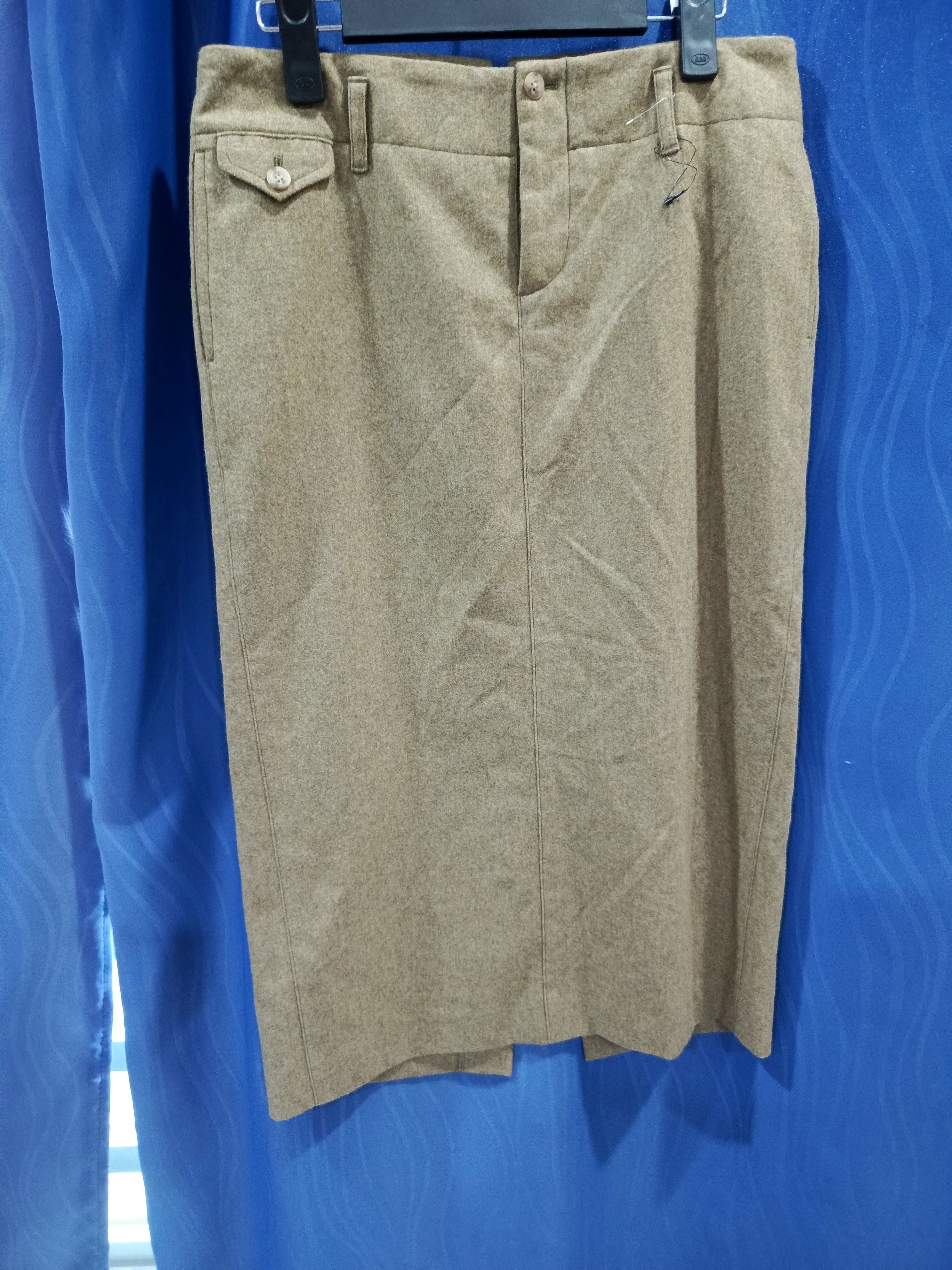 Ralph Lauren Vintage RALPH LAUREN Green Wool Skirt, Size 32" / US 10 / IT 46 - 1 Thumbnail