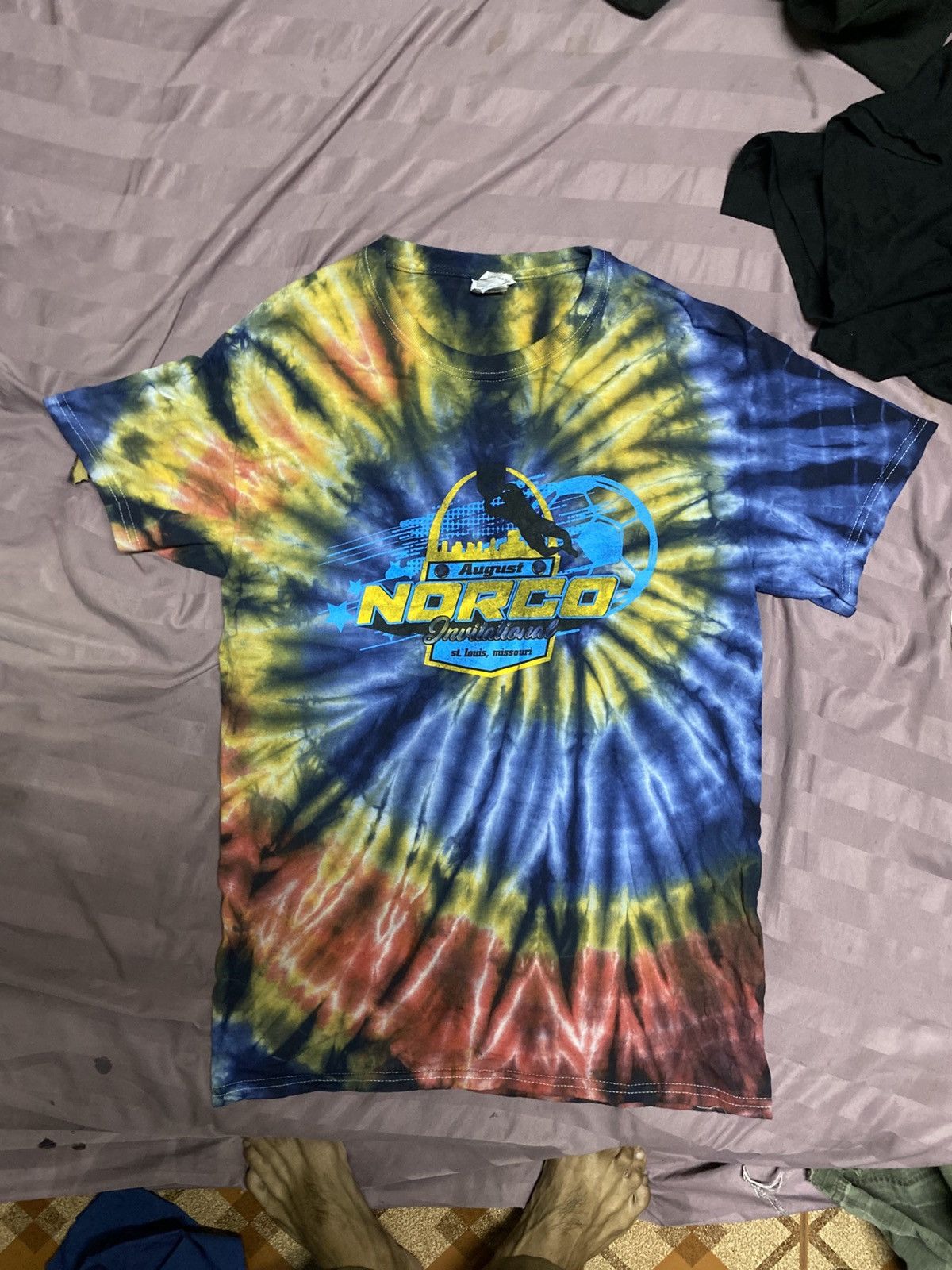 Gildan VINTAGE Y2K Tie Dye NORCO Size M / US 6-8 / IT 42-44 - 4 Thumbnail