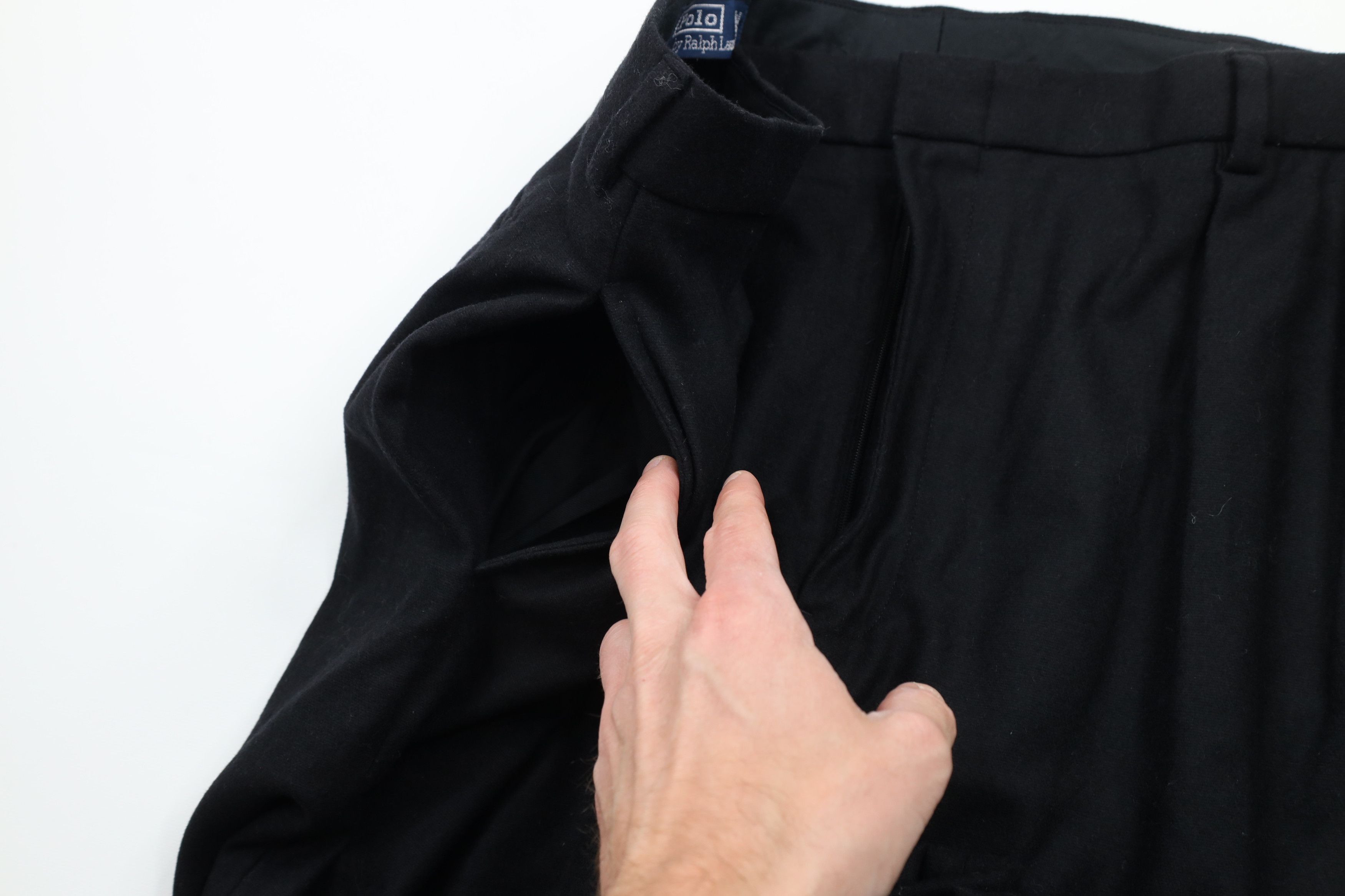 Ralph Lauren Vintage 90s Ralph Lauren Pleated Cuffed Wide Leg Chino Pants Size US 40 / EU 56 - 6 Thumbnail