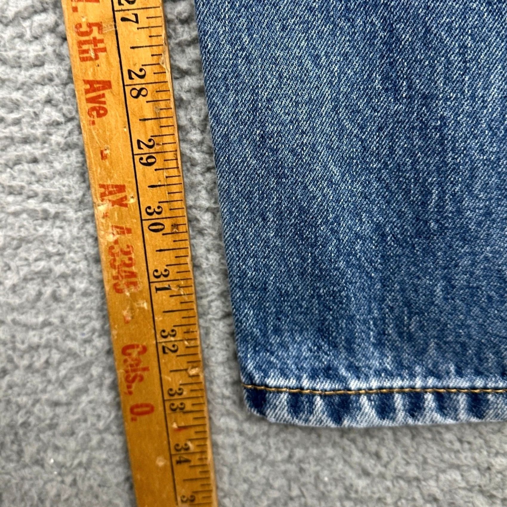 Levi's Levi's 550 Jeans Mens 34X34 Blue Relaxed Fit Straight Leg Denim Pants Size US 34 / EU 50 - 6 Thumbnail