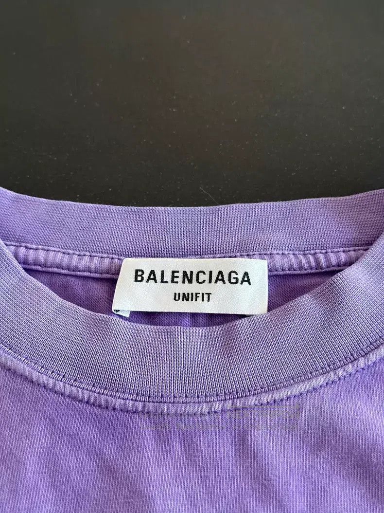 Balenciaga Balenciaga Purple embroidery short sleeve Size US M / EU 48-50 / 2 - 3 Thumbnail