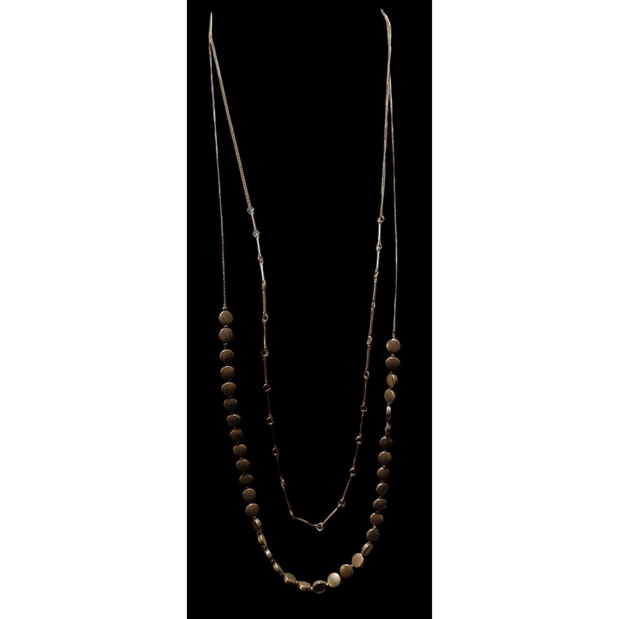 Other Preppy Multilayer Gold Chain Beaded Necklace Size ONE SIZE - 4 Thumbnail