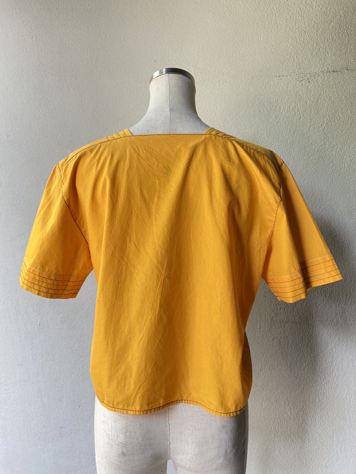 Chloe Chloé Vintage Vibrant Yellow Button-Up Top Size S / US 4 / IT 40 - 11 Thumbnail