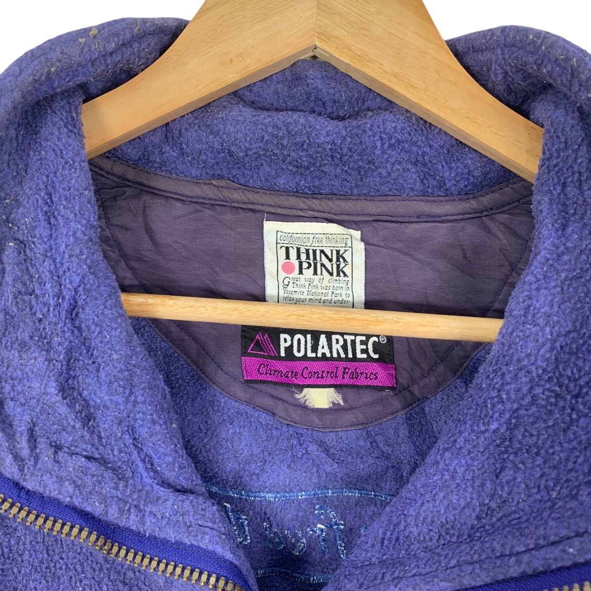 Polartec Vintage POLARTEC x THINK PINK Climac Control Fleece Jacket Size XL / US 12-14 / IT 48-50 - 7 Thumbnail