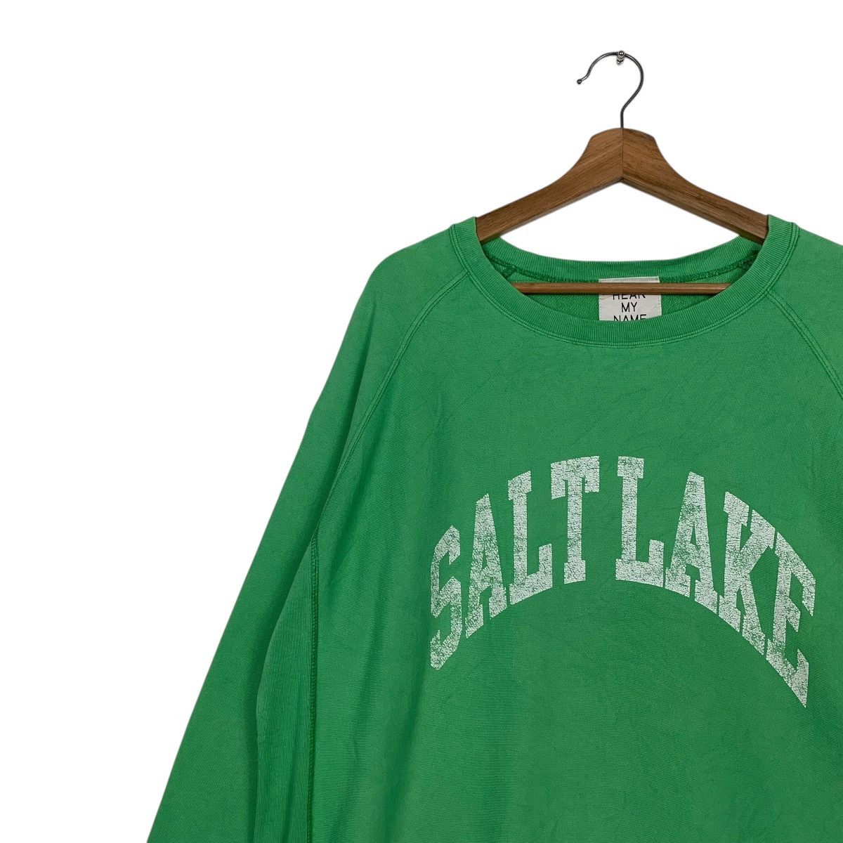 Japanese Brand Salt Lake Crewneck Green Sweatshirt Size L / US 10 / IT 46 - 6 Thumbnail
