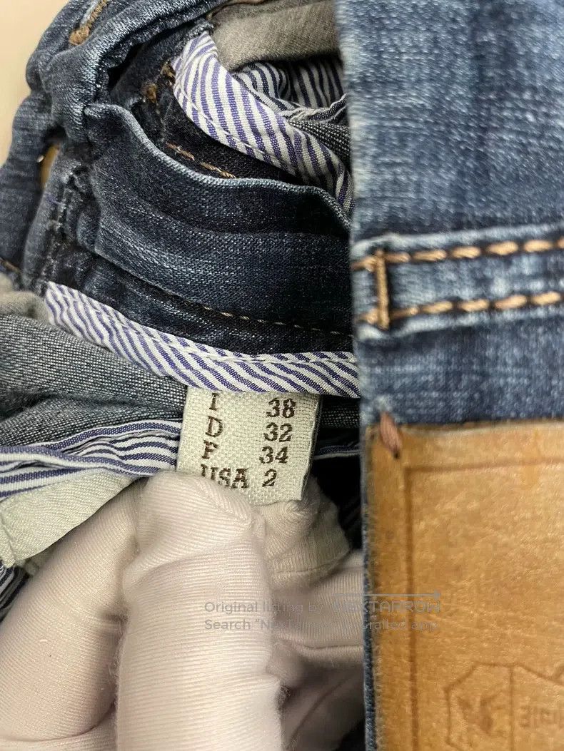 Brunello Cucinelli Brunello Cucinelli Blue Cotton Denim Pants Size 25" / US 0 / IT 36 - 8 Thumbnail