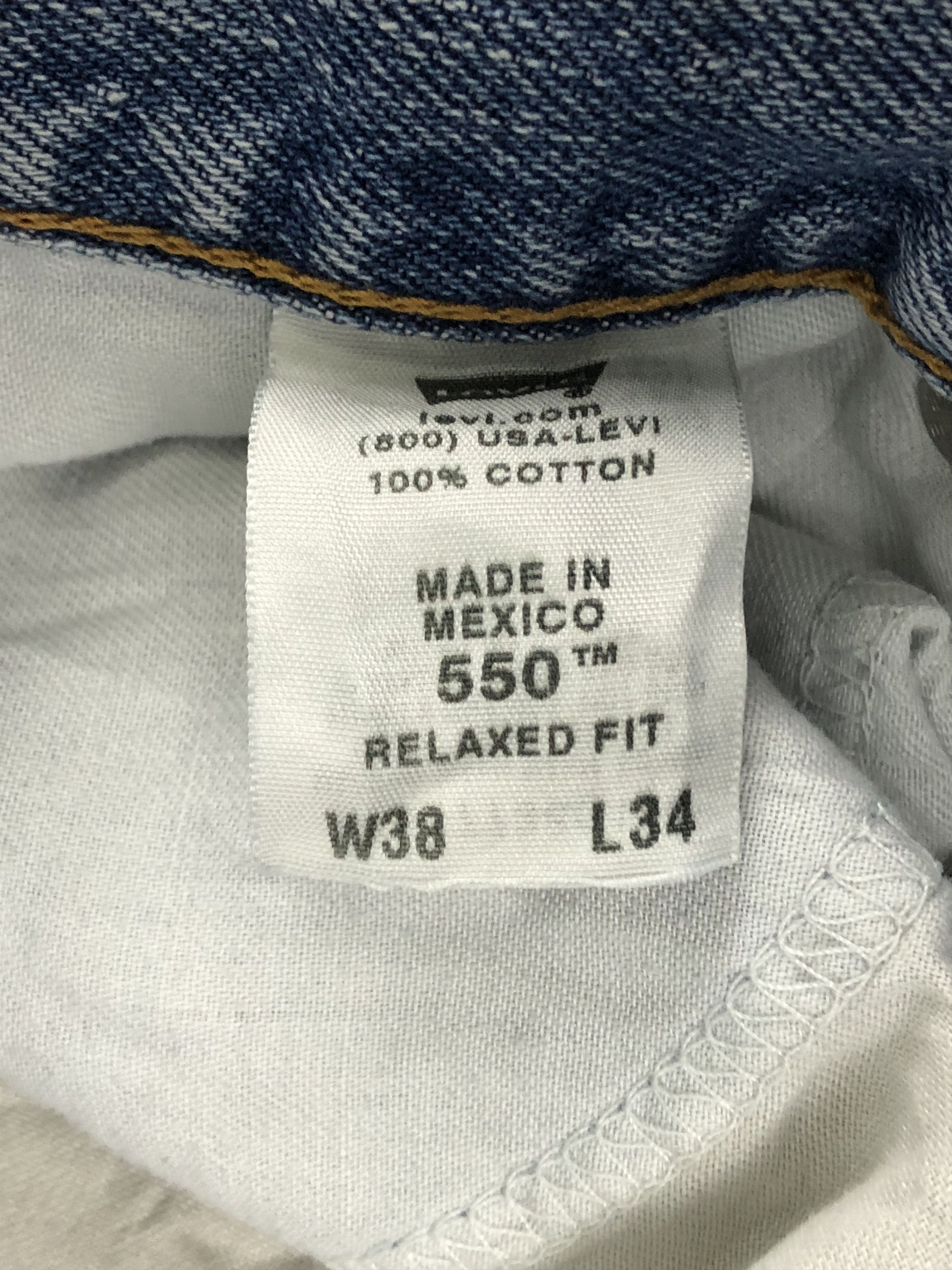 Levi's Vintage Levis 550 Relaxed Fit Jeans DPP0231 Size US 37 - 7 Thumbnail