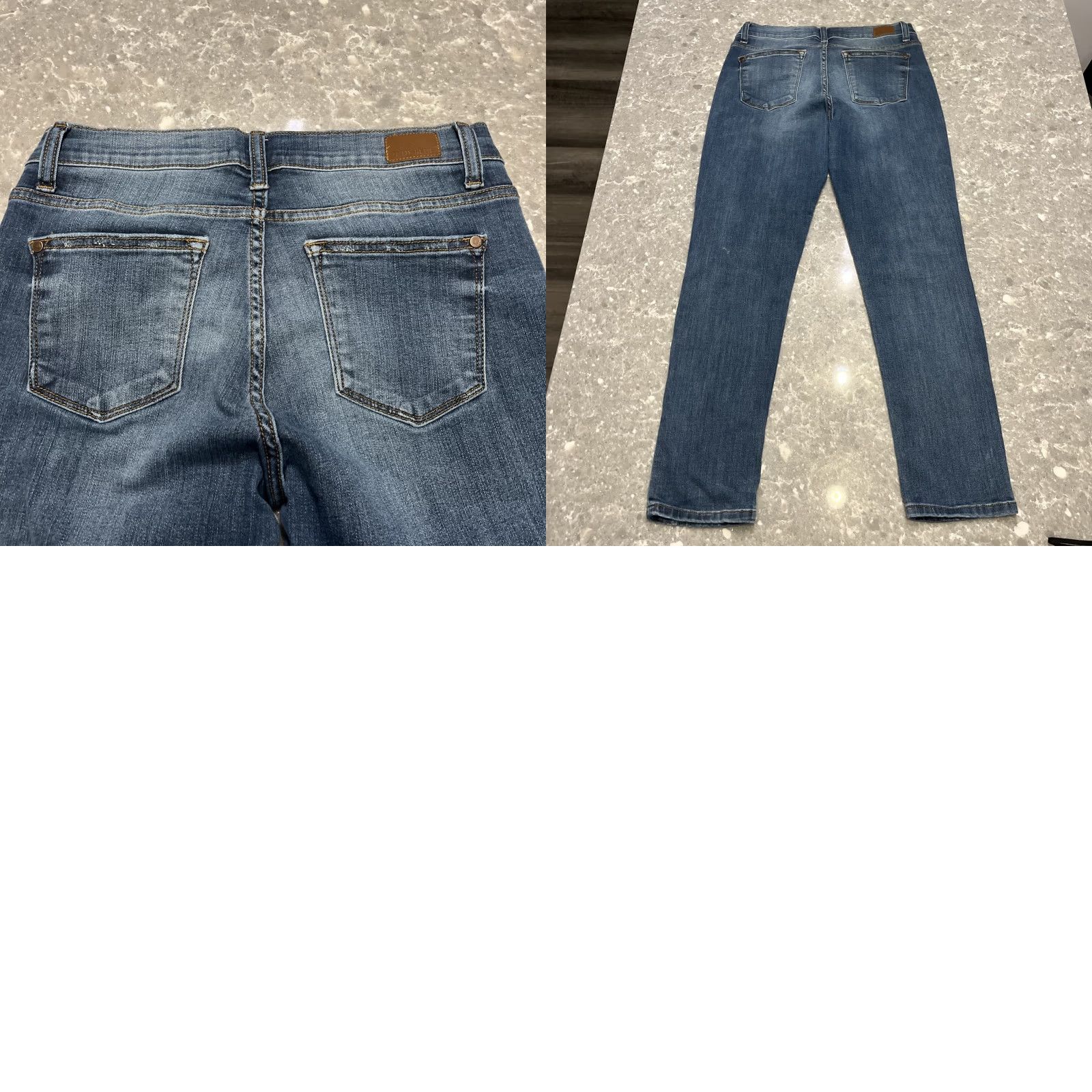 Denime Judy Blue Jeans Women's 9/29 Boyfriend Fit Denim 31x30 Blue Regular 5-Pocket Stretch Slimming Size 30" / US 8 / IT 44 - 8 Thumbnail