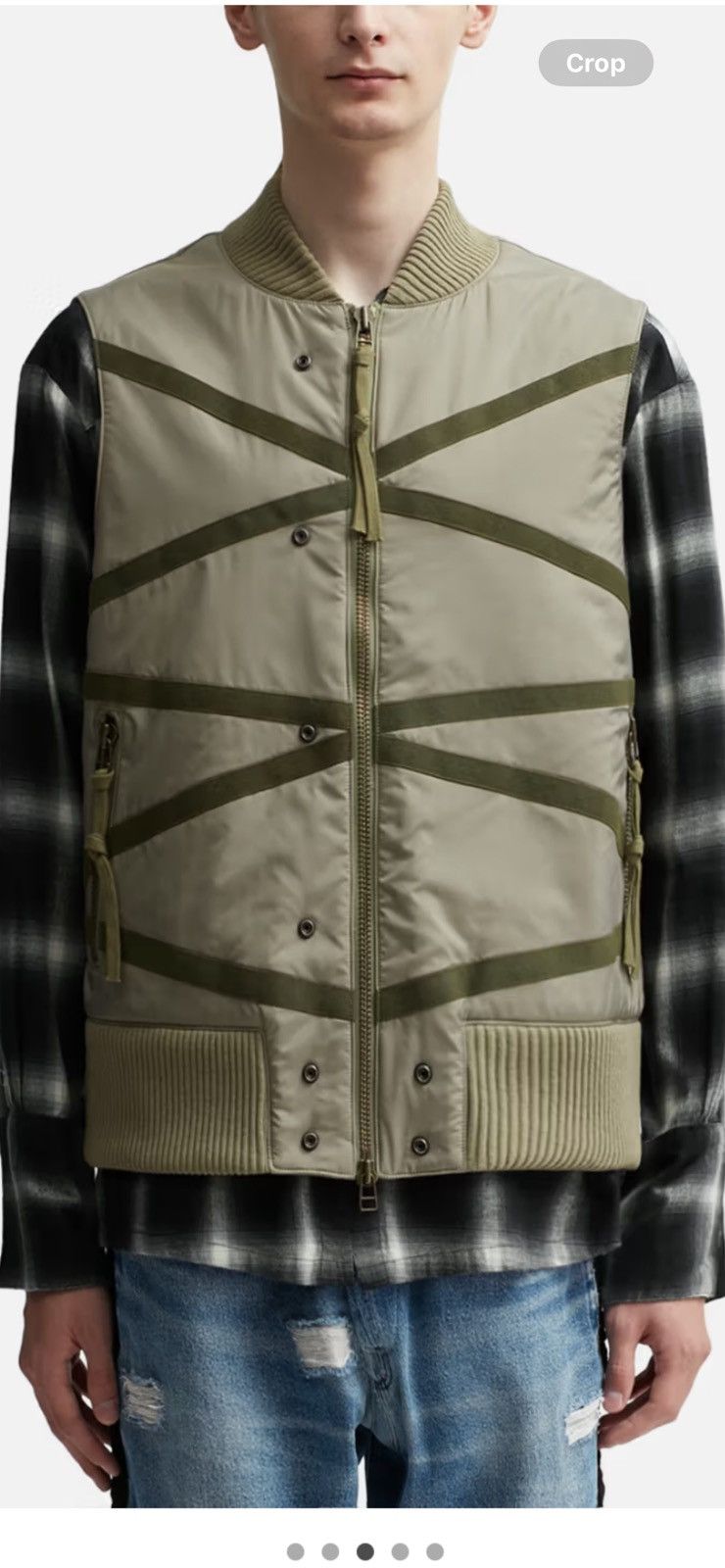 Greg Lauren Greg Lauren army green vest. 4/XL. $1250 Size US XL / EU 56 / 4 - 1 Thumbnail