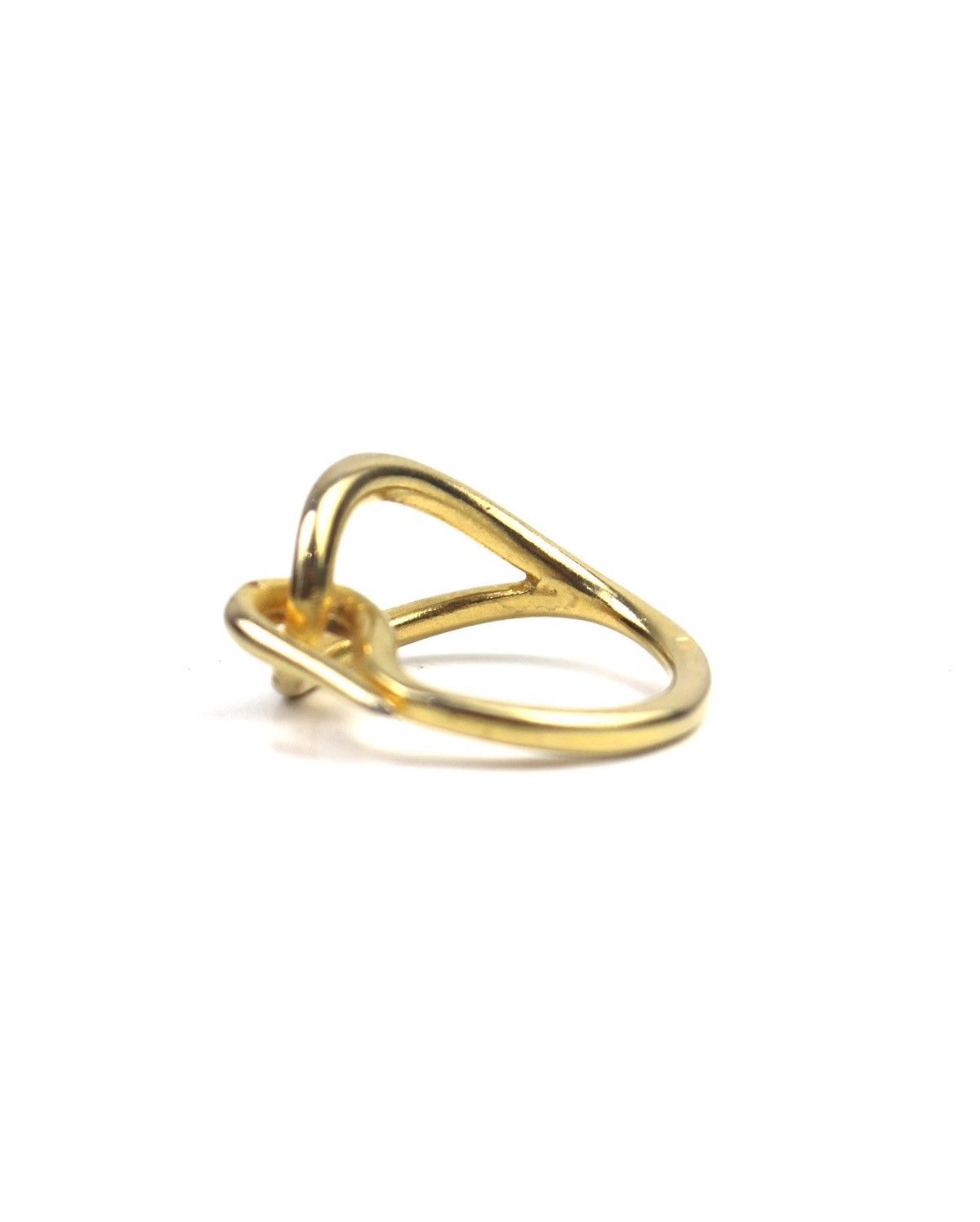 Vintage 2000S JAPANESE MADE MODERNIST KNOT GOLD-TONE RING Size ONE SIZE - 3 Thumbnail