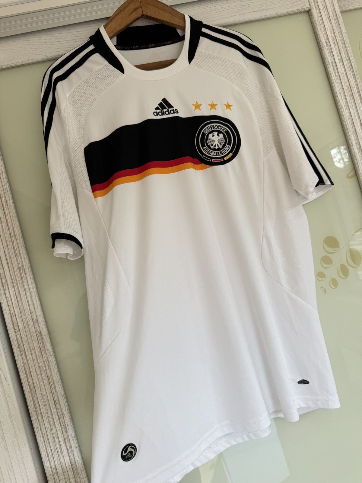 Adidas Vintage Germany 2008-2009 Home Soccer Jersey Football Kit Size US XL / EU 56 / 4 - 5 Thumbnail
