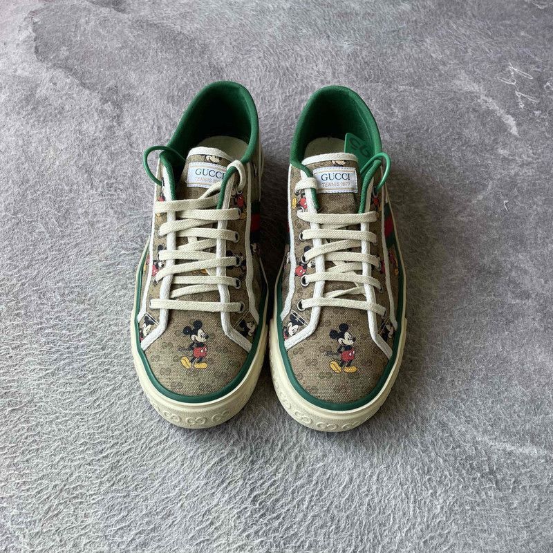 Gucci Gucci Disney Tennis 1977 Brown Sneakers - Size US 9.5 / EU 42-43 - 2 Thumbnail