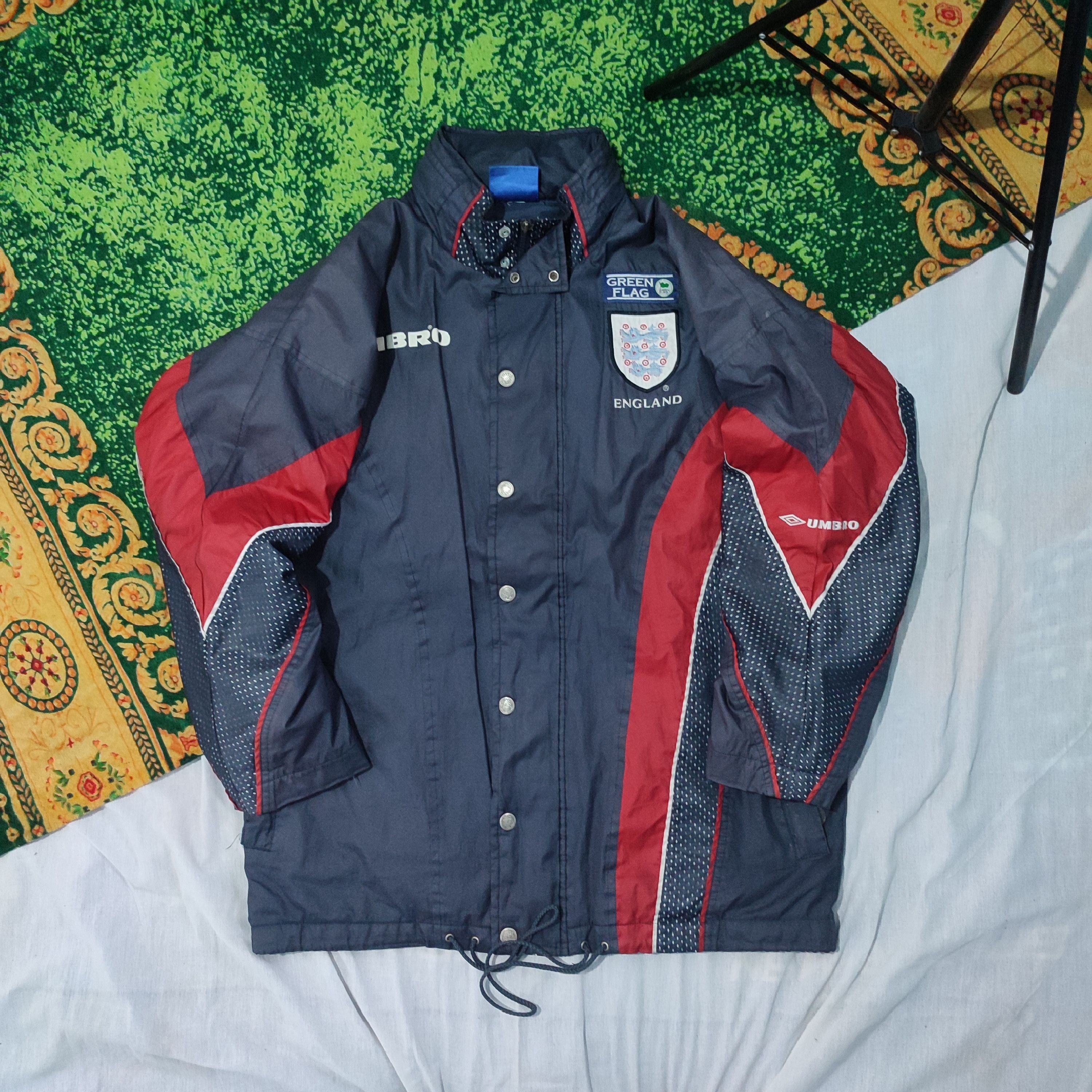 Umbro × Vintage England 1997/98 Padded Bench Coat Jacket Vintage Football Size US XL / EU 56 / 4 - 1 Thumbnail