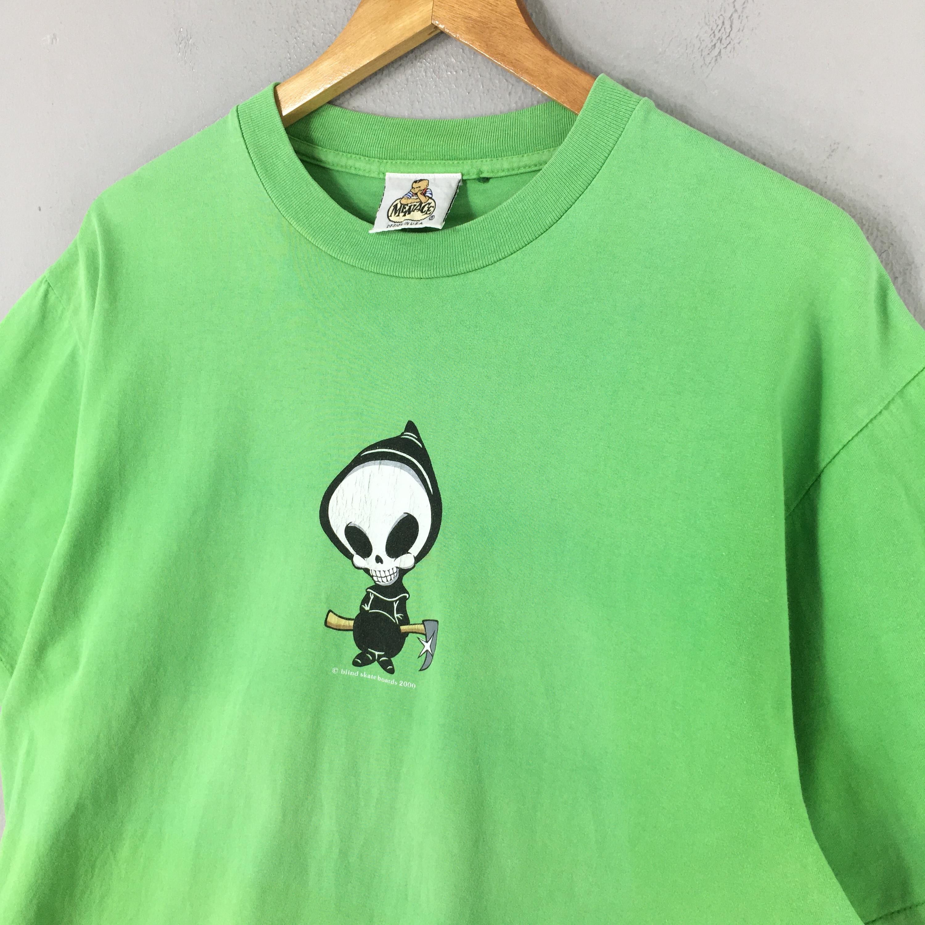 Blind Skateboards Vintage Y2K Menace Blind Skateboard T shirt Medium Size US M / EU 48-50 / 2 - 3 Thumbnail