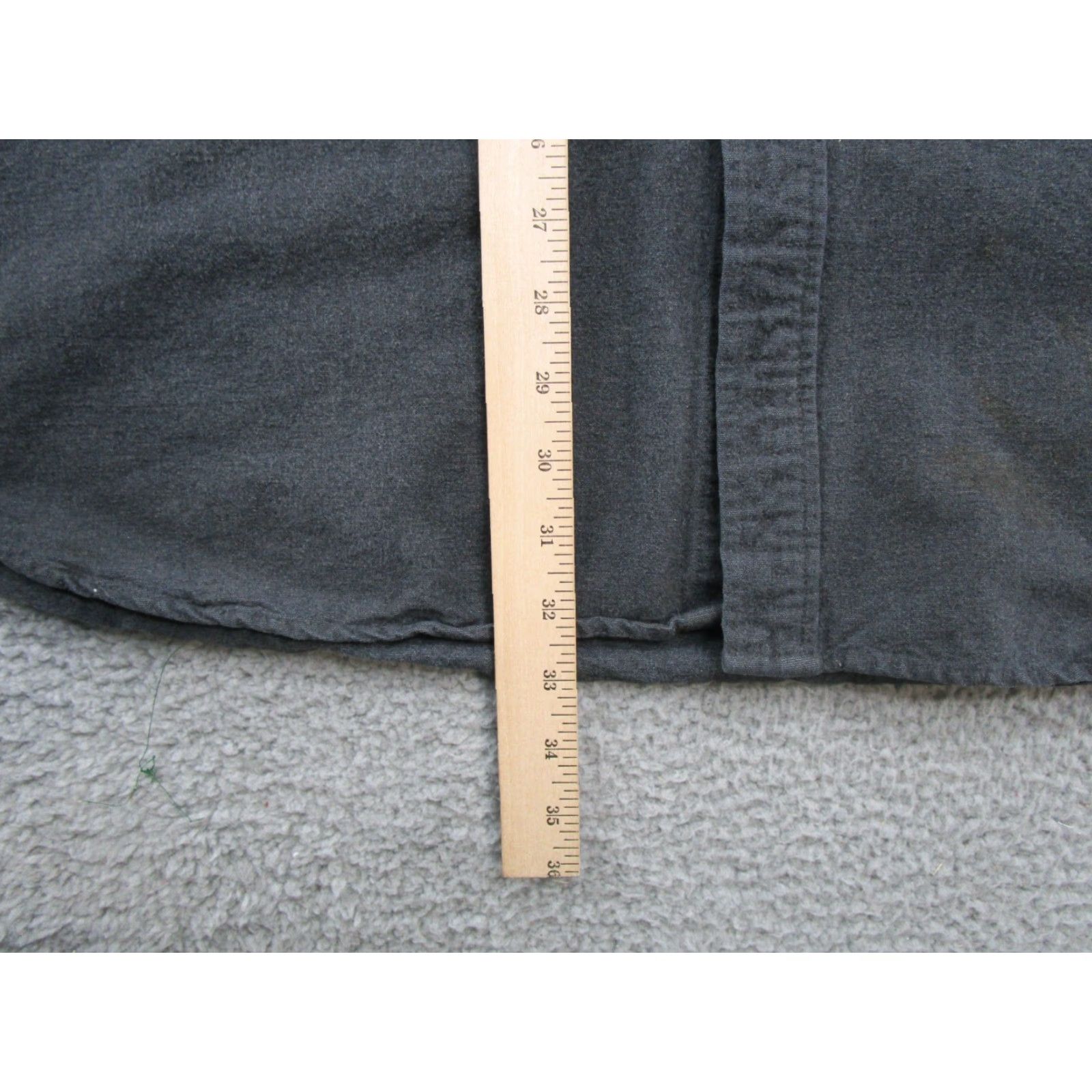 Vintage Guide Series Heavy Cotton Flannel Chamois Shirt Button Up Outdoors 2XLT Gray Cotton Classic Mens Long Sleeve Pocketed Button-Down Shirt Size US XXL / EU 58 / 5 - 7 Thumbnail