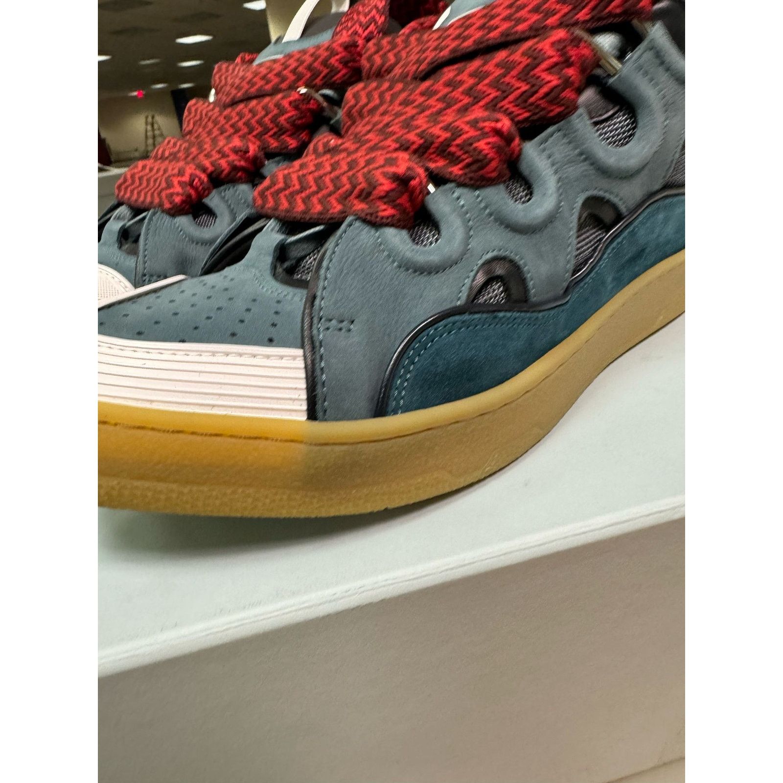 Lanvin o1rshd1 Q:4 / Curb Sneakers in Anthracite Size US 12 / EU 45 - 7 Thumbnail