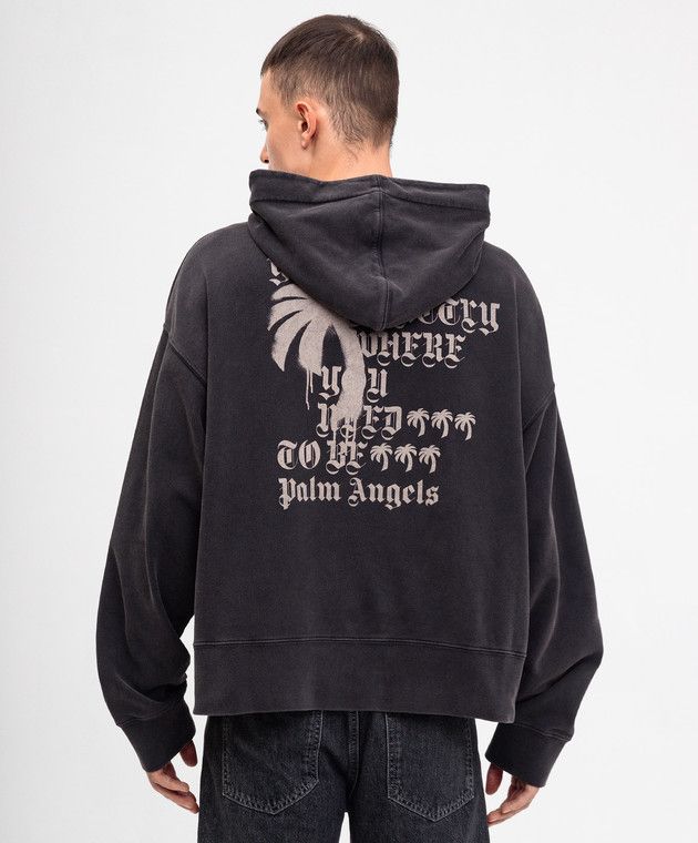 Palm Angels o1s22i1n1224 Monogram Hoodie in Grey Size US XL / EU 56 / 4 - 4 Thumbnail