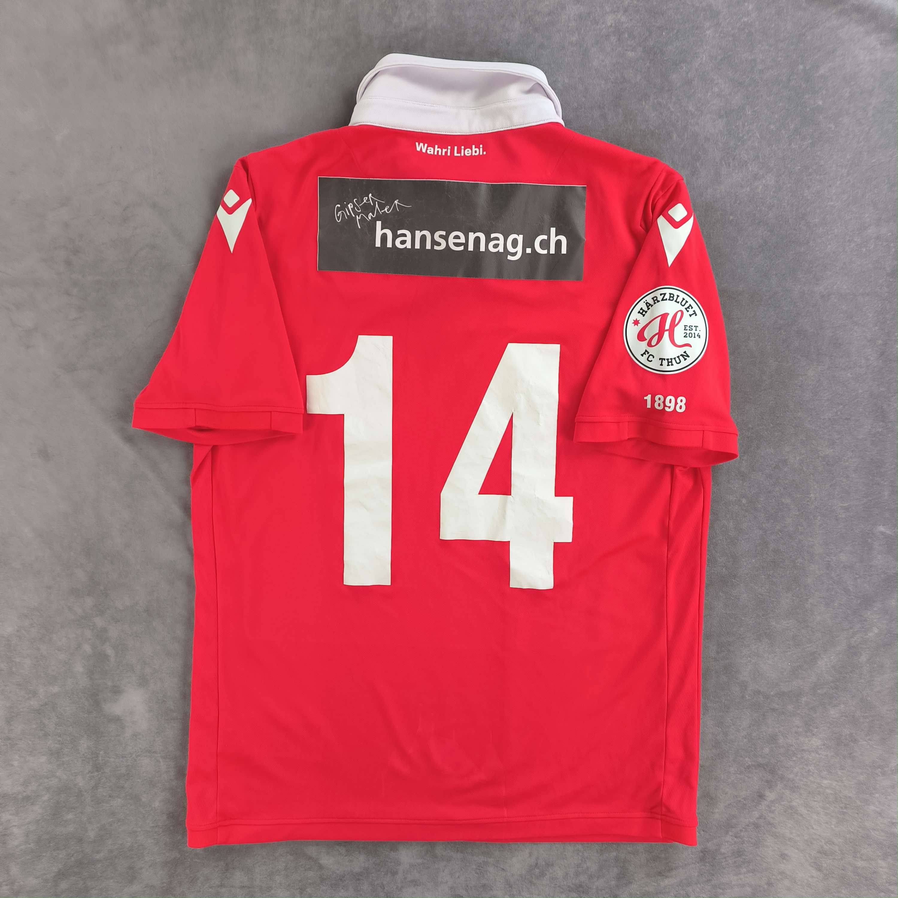 Macron FC Thun 2022-23 Macron home #14 football jersey shirt size L Size US L / EU 52-54 / 3 - 2 Thumbnail