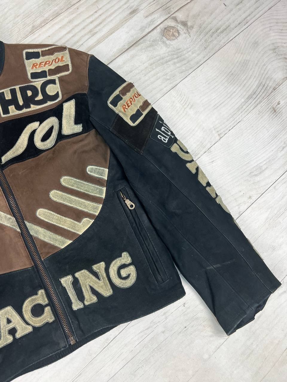 Honda Vintage HONDA Repsol Racing Motorcycle Leather Jacket 90s Size US S / EU 44-46 / 1 - 6 Thumbnail