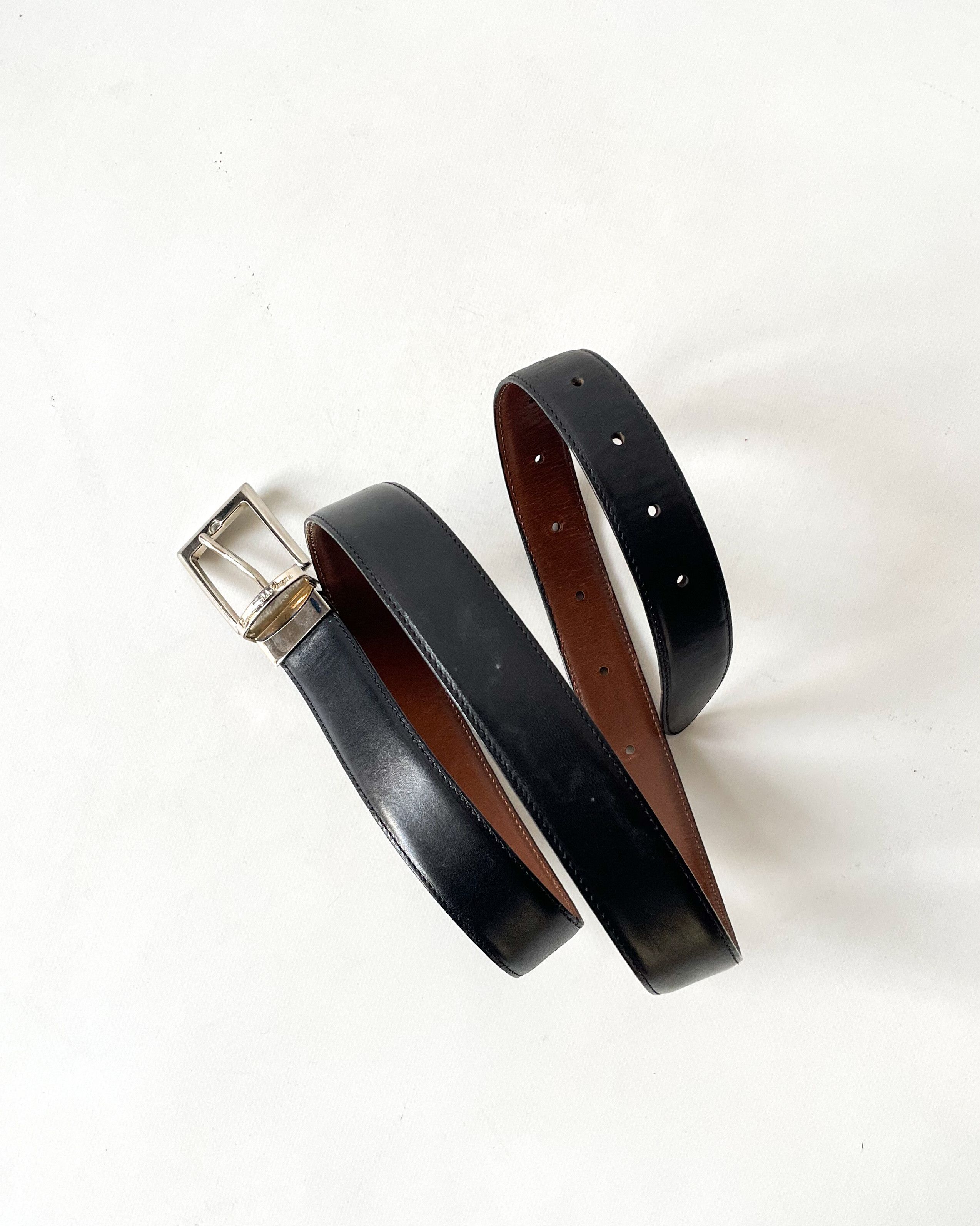 Ermenegildo Zegna Ermenegildo Zegna Reversible Leather Belt Size 40 - 2 Thumbnail