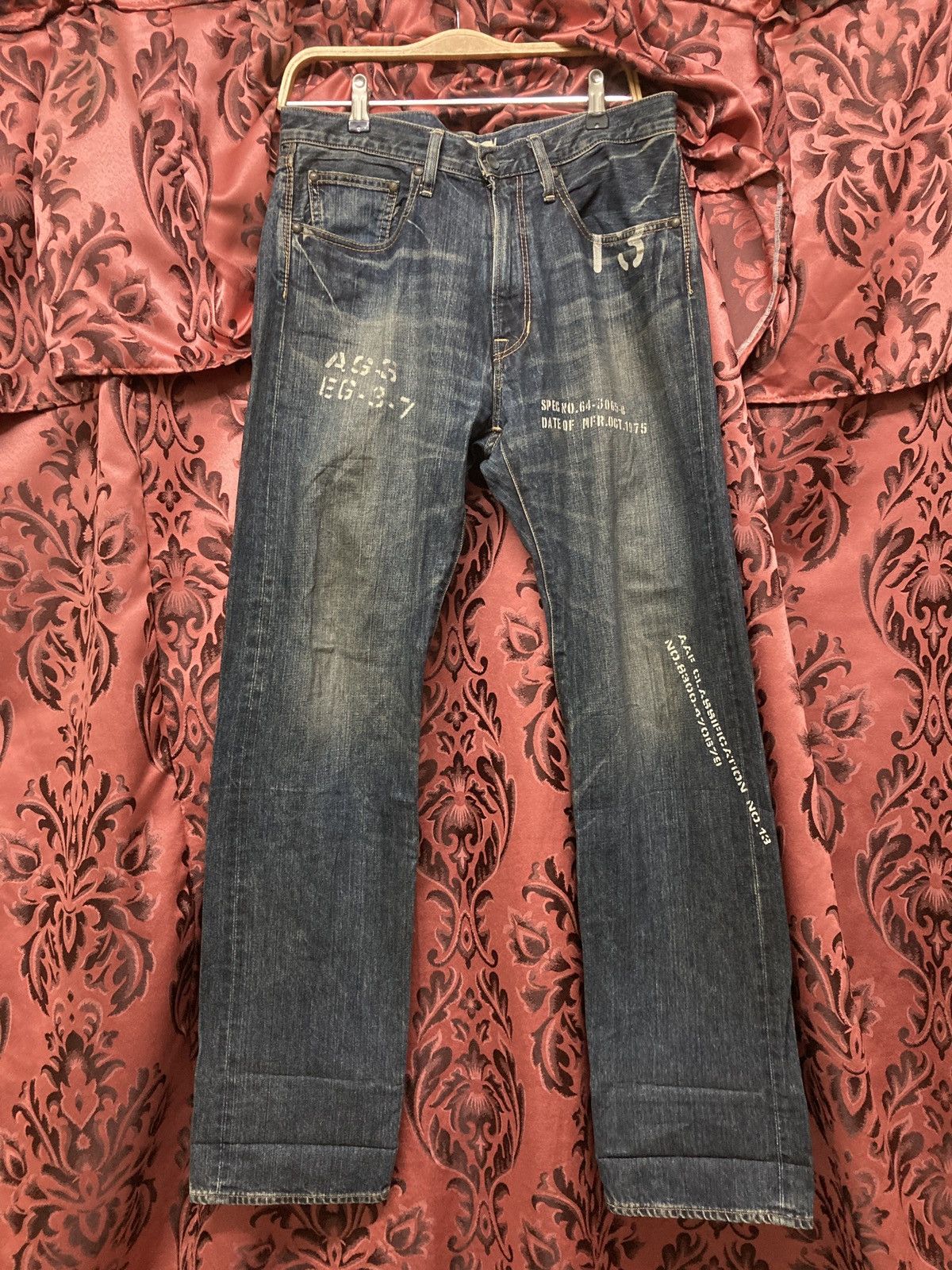 Japanese Brand Avirex type blue pw prisoner of war jean Size US 32 / EU 48 - 2 Thumbnail