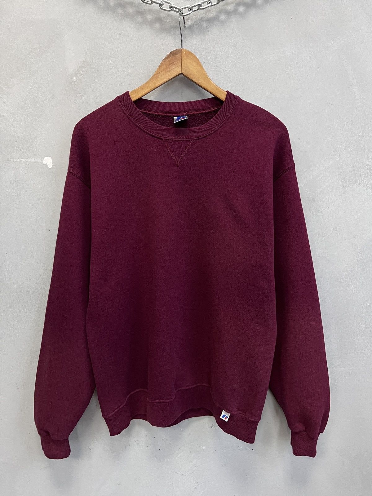 Russel classic sweatshirt deep purple baggy fit