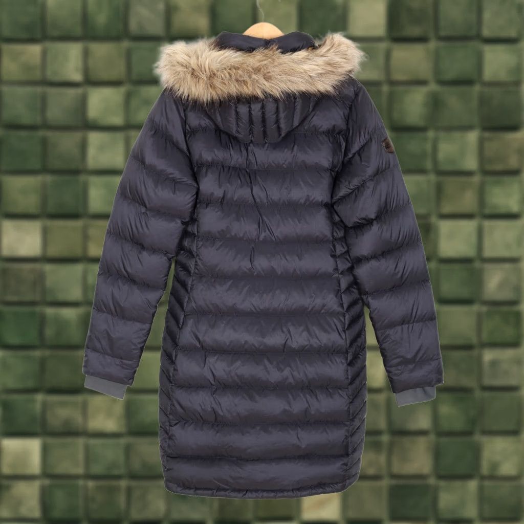 Rab RAB Down Parka Jacket Women Blue Fur Hooded Mid-Length Insulated Puffer Coat UK 12 US M MJ6011 Size XL / US 12-14 / IT 48-50 - 1 Thumbnail
