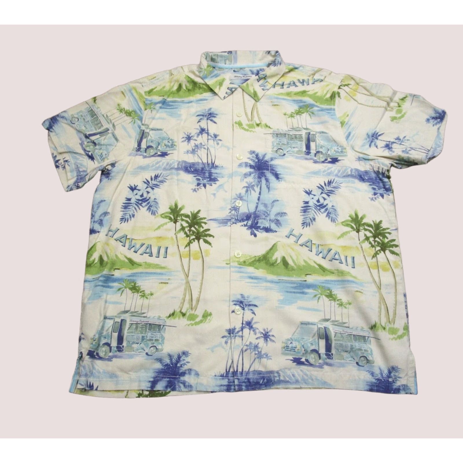 Tommy Bahama Tommy Bahama Shirt Men XL White Silk Short Sleeve Button-Up Collared Hawaiian AOP Floral Beach 90s Theme Mens Size US XL / EU 56 / 4 - 1 Thumbnail
