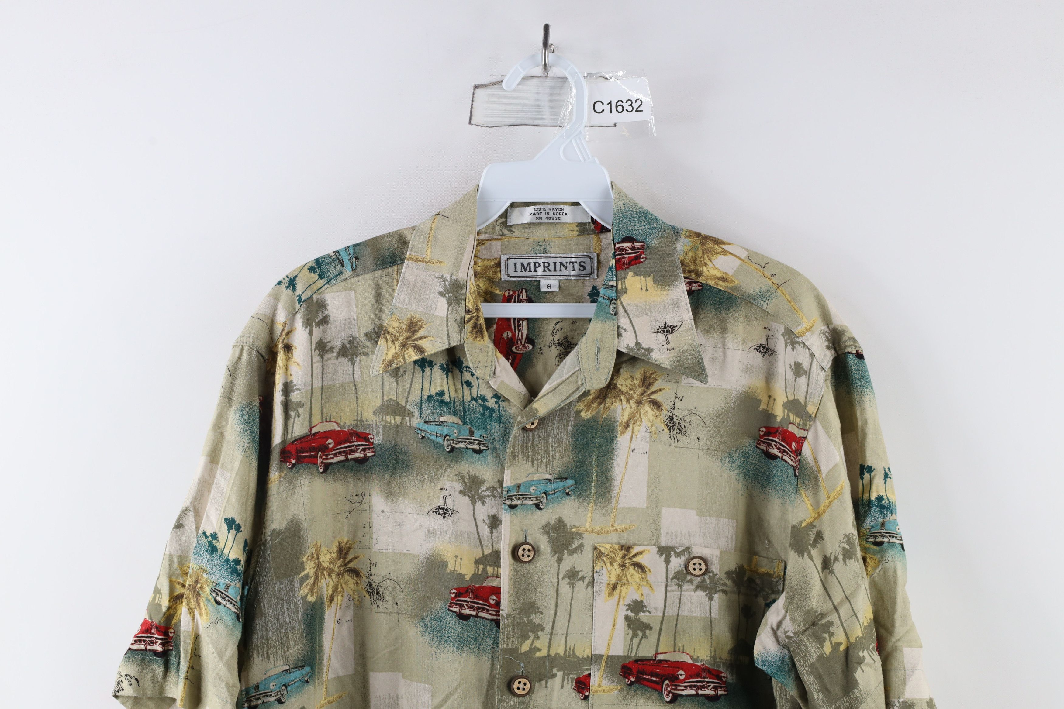 Vintage Vintage 90s Streetwear Car All Over Print Button Shirt Size US S / EU 44-46 / 1 - 2 Thumbnail