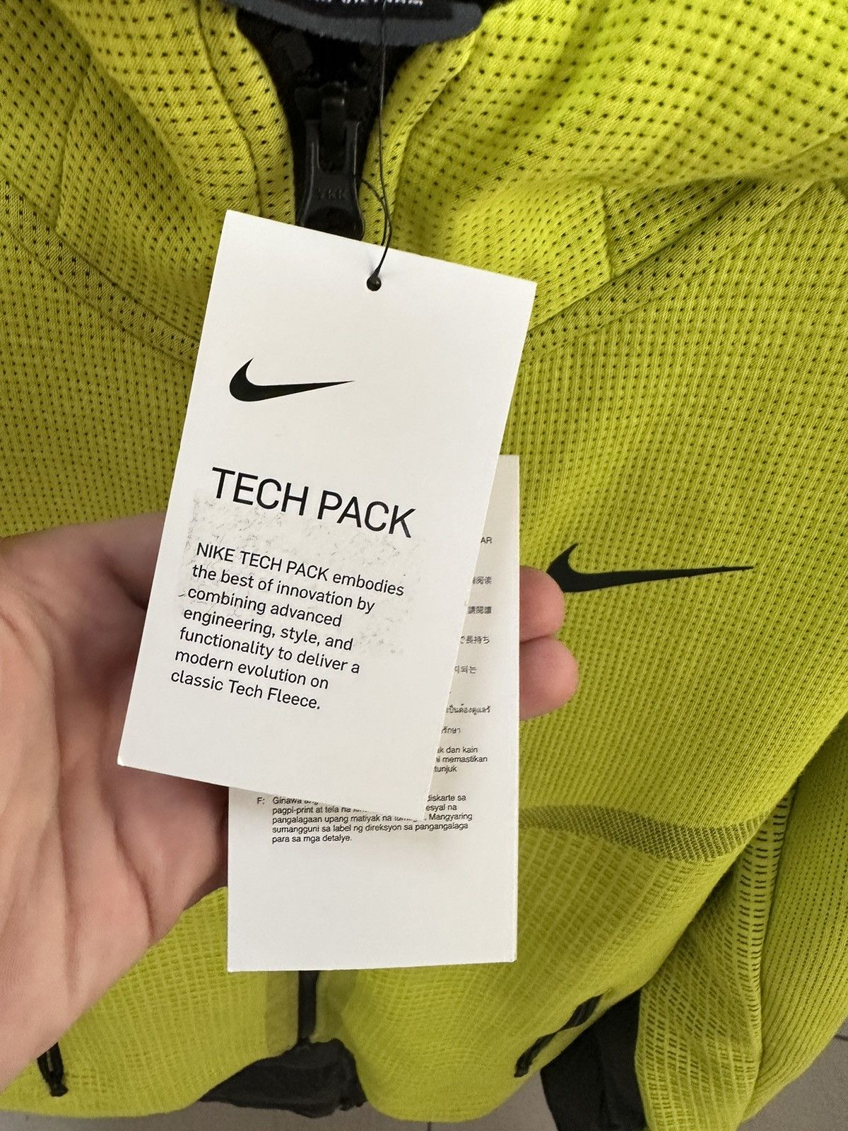 Nike Nike tech pack zip hoodie size S logo yellow Size US S / EU 44-46 / 1 - 5 Thumbnail