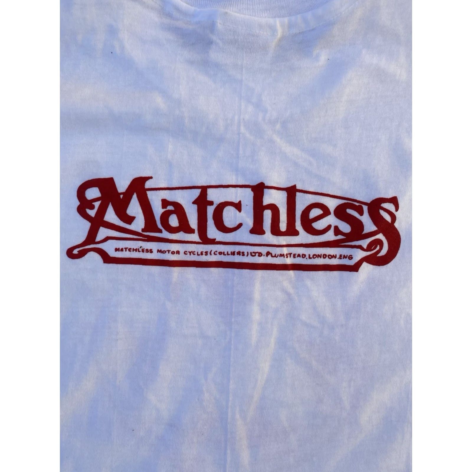 Hanes VINTAGE Hanes Beefy-T T Shirt Motorcycle Single Stitch XL White Mens Size US XL / EU 56 / 4 - 5 Thumbnail