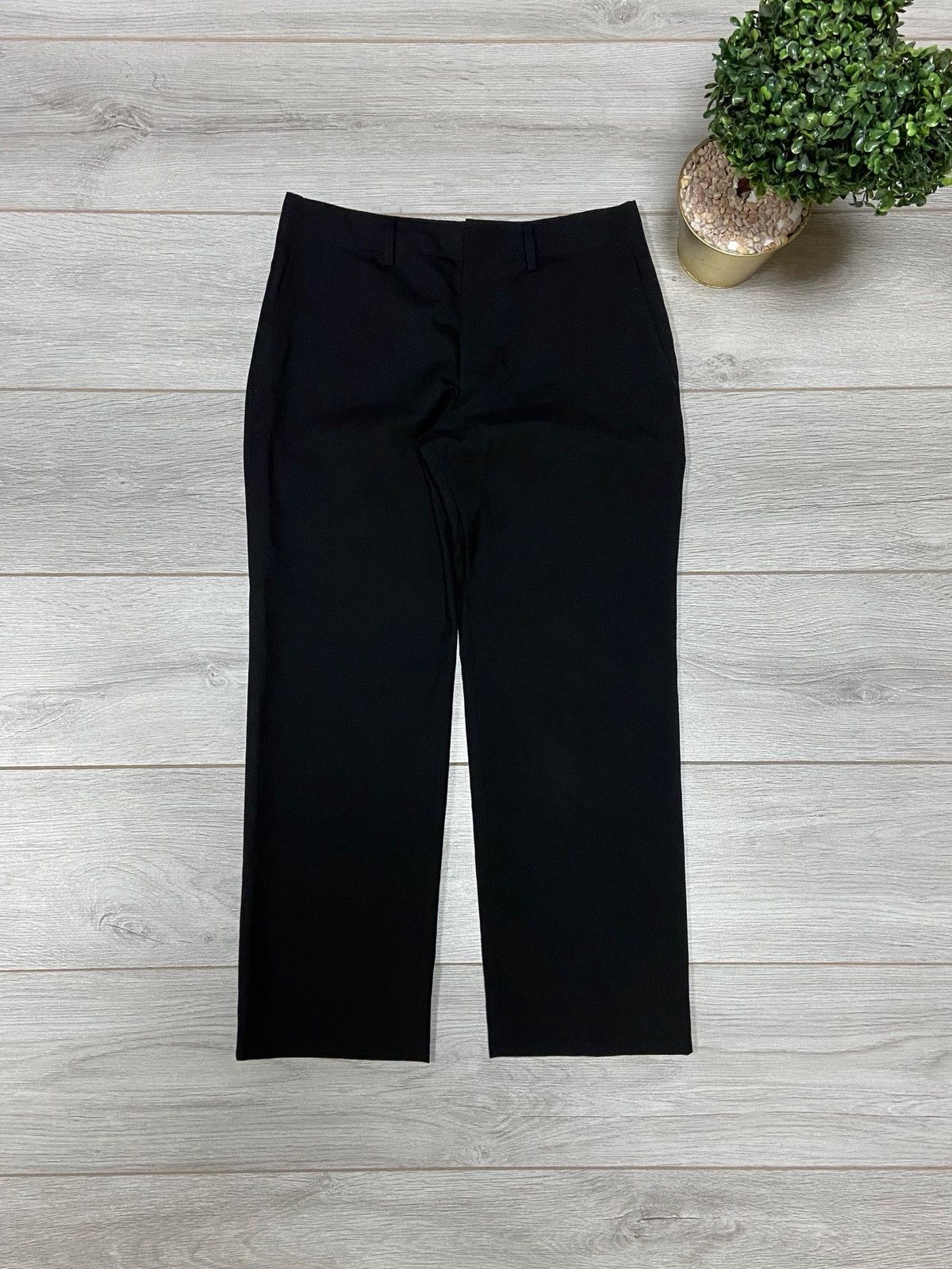 Junya Watanabe Comme des Garçons Black Wide Wool Trousers