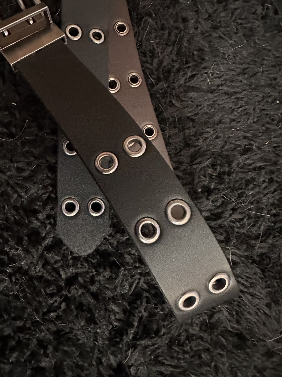 Vintage Leather belt Size ONE SIZE - 2 Thumbnail